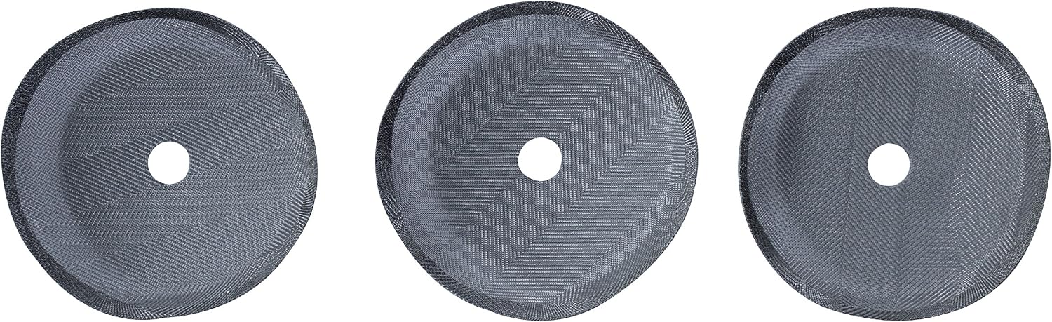 MIRA Stainless Steel French Press Filters, Set of 3, Fits Most 20 oz Coffee Presses