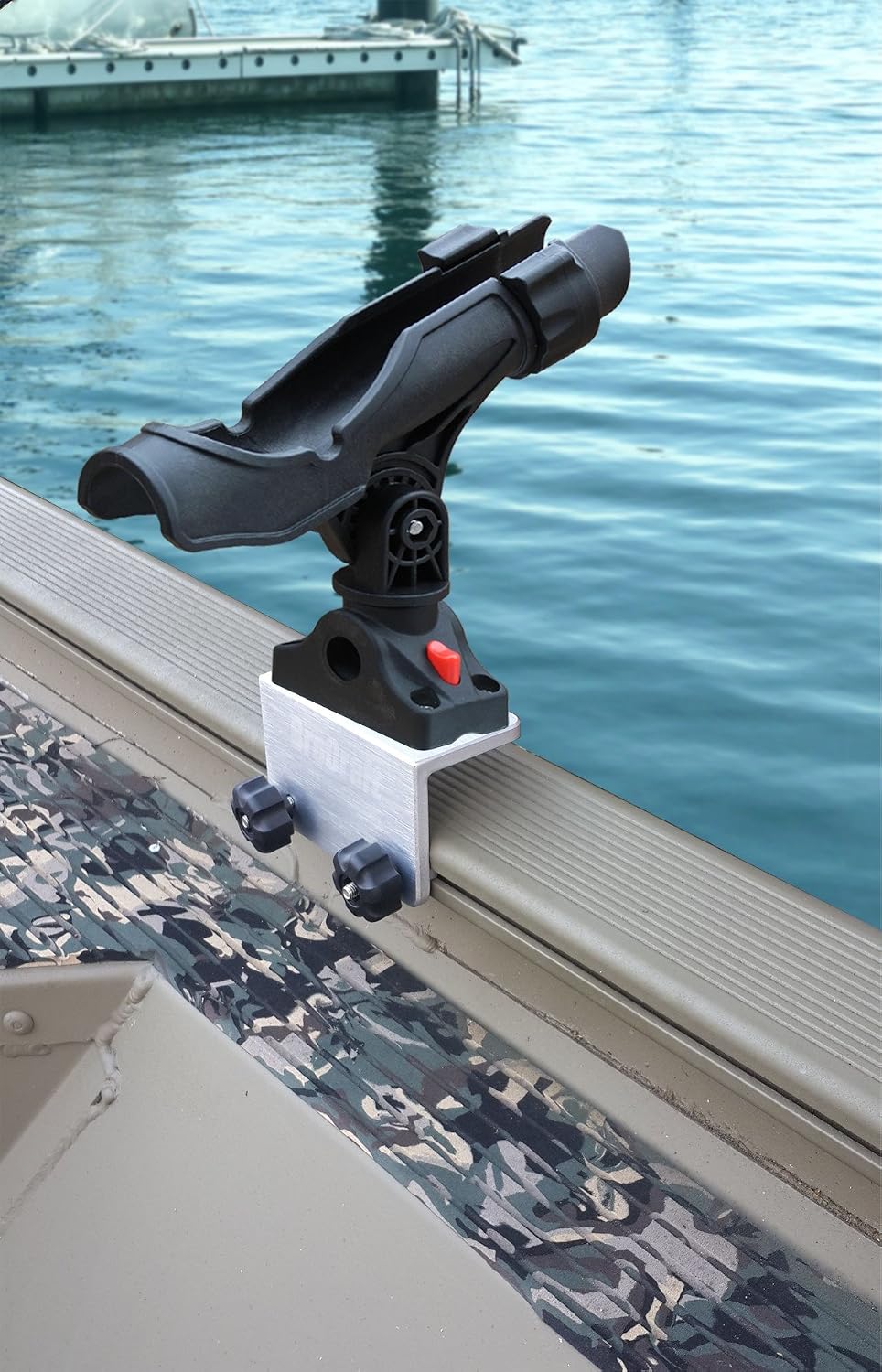 Brocraft Power Lock Rod Holder for 90 Degree Boat and Versatrack Track Systems