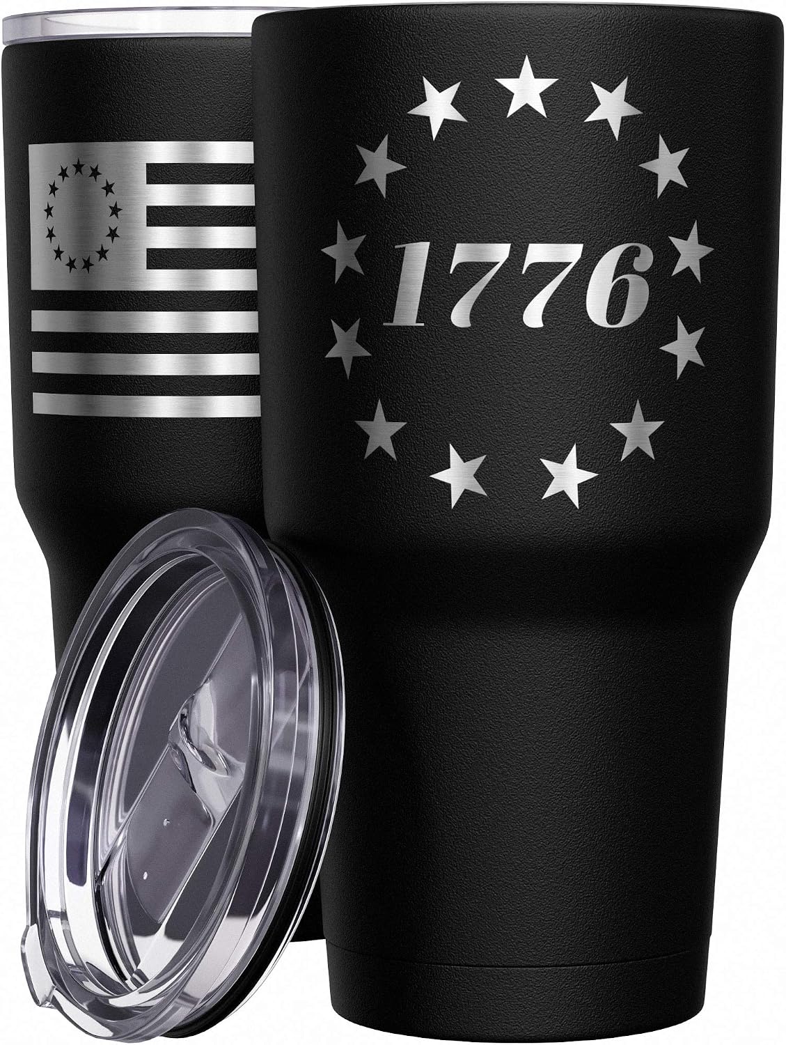 We The People Holsters - 1776 Betsy Ross Flag - Betsy Ross Mug - American Flag Coffee Travel Mug - American Flag Tumbler - Double Insulated Tumbler - 30 oz