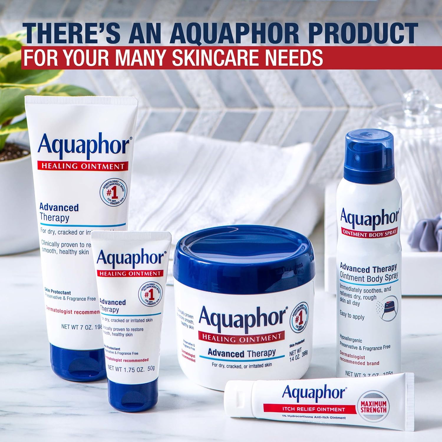 Aquaphor Advanced Therapy Healing Ointment Skin Protectant, 14 OZ | Clinically Proven Skin Protectant Moisturizer for Cracked, Irritated or Dry Skin Relief, Dye and Fragrance Free