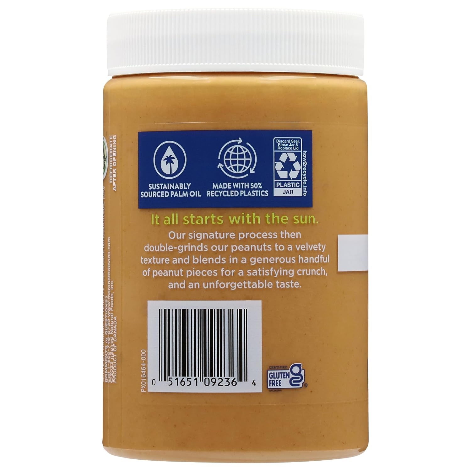 MaraNatha Organic Creamy Peanut Butter Spread, No Stir, 16 Ounce Jar