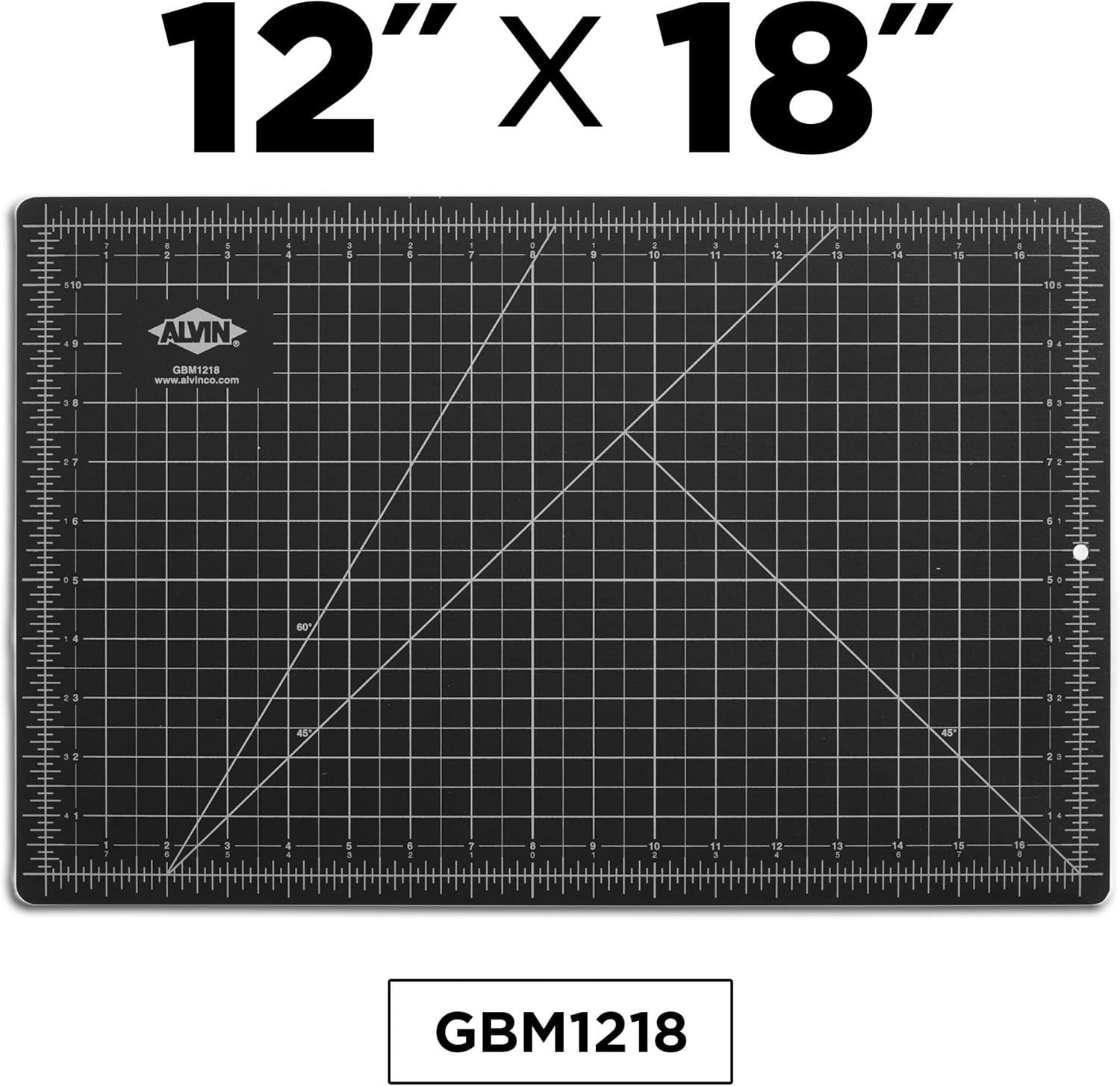 ALVIN GBM Self-Healing Cutting Mat 24 x 36 inch | Double-Sided Green/Black | 5-Layer Gridded Surface for Arts, Crafts and Sewing - Model GBM2436