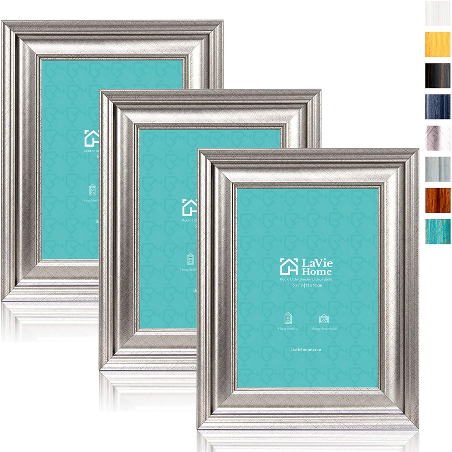 LaVie Home 8x8 Picture Frames (1 Pack, Gold) Square Photo Frame Set with High Definition Glass for Wall Mount & Table Top Display