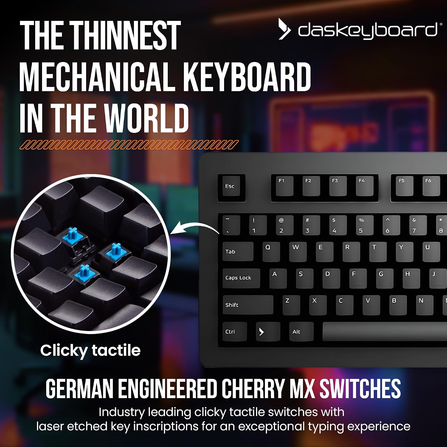 Das Keyboard 4 Professional Wired Mechanical Keyboard, Cherry MX Brown Mechanical Switches, 2-Port USB 3.0 Hub, Volume Knob, Aluminum Top (104 Keys, Black)