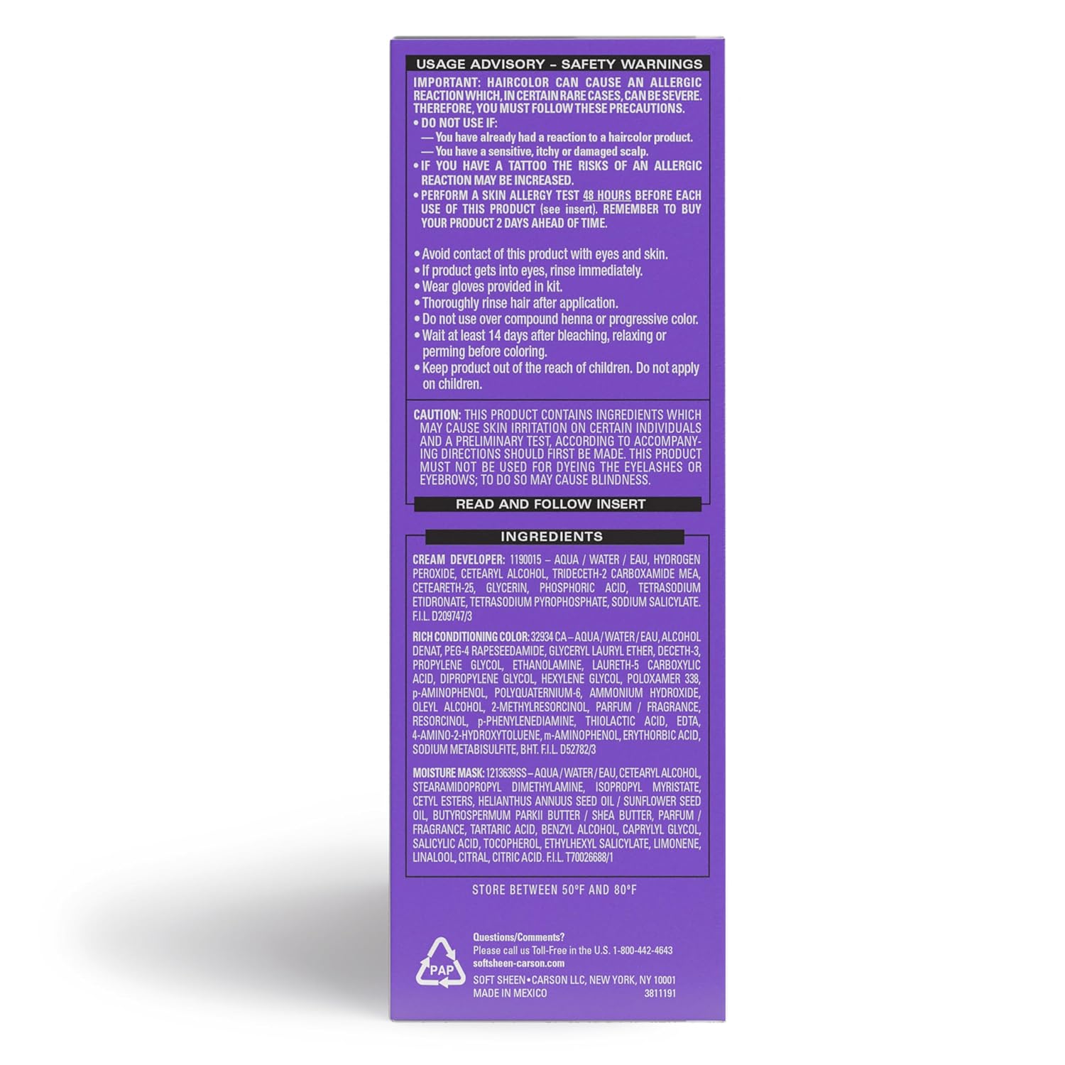 SoftSheen-Carson Dark and Lovely Fade Resist Rich Conditioning Color, Honey Blonde 378