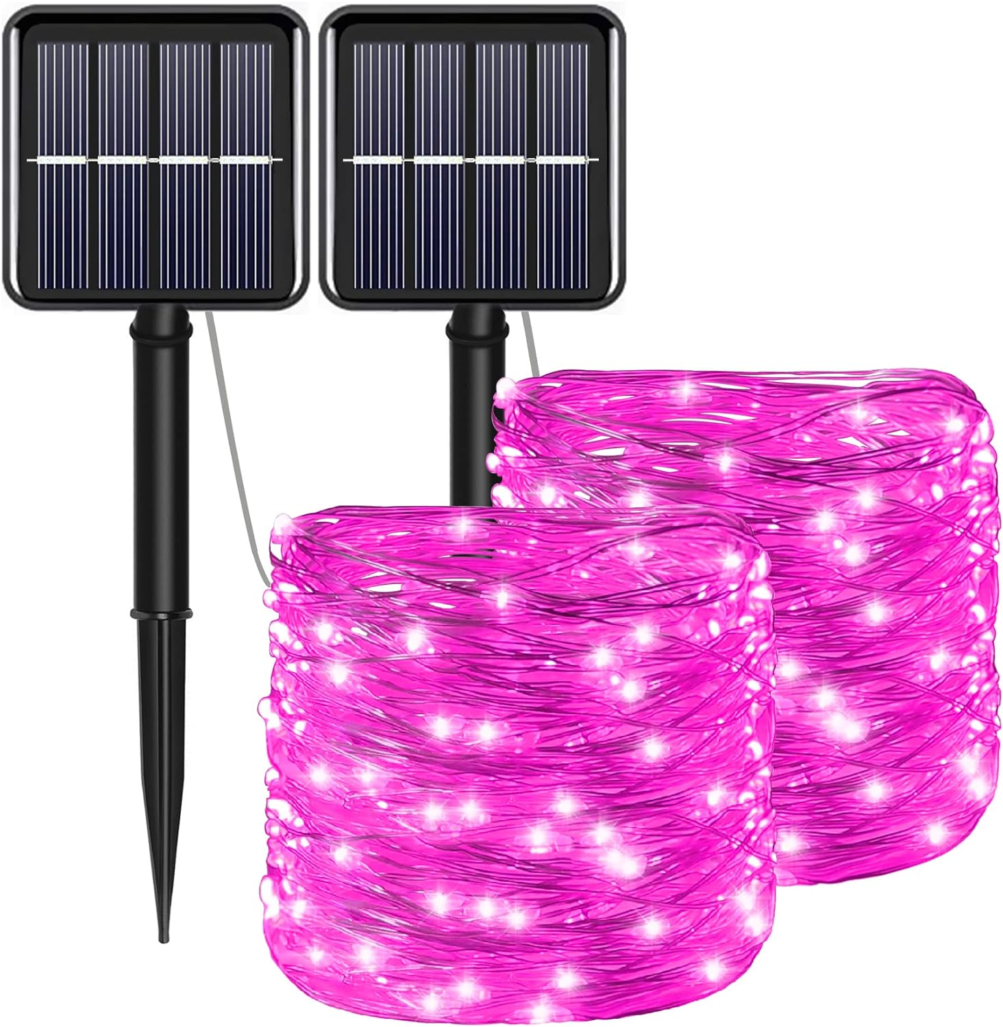 Solar Fairy String Lights, Cool White, 100Led, Outdoor Waterproof