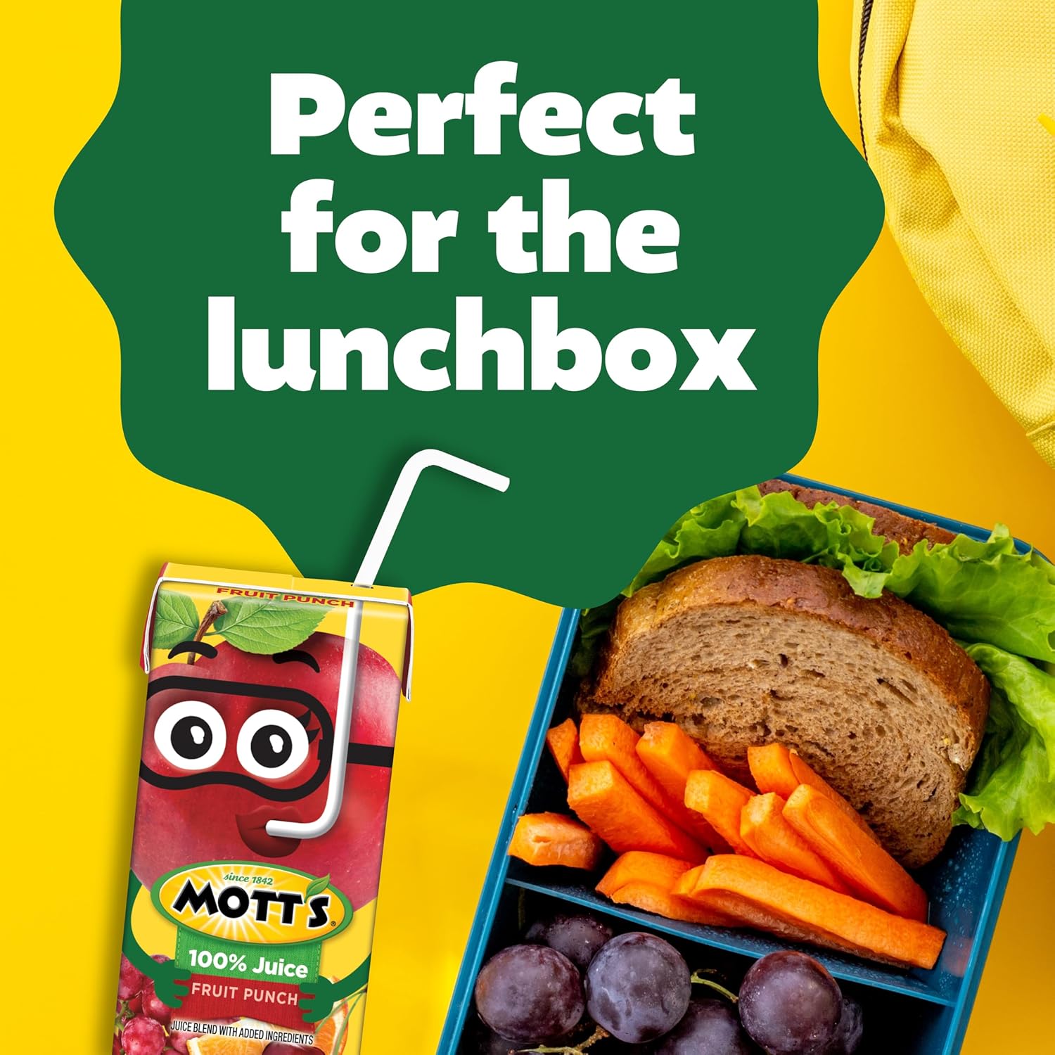 Mott's 100% Original Apple Juice, 6.75 Fl Oz Boxes, 32 Count (4 Packs Of 8), 2 Servings Of Fruit, 100% Fruit Juice, Gluten-free, Caffeine-free, Kosher, Contains No Artificial Colors Or Sweeteners