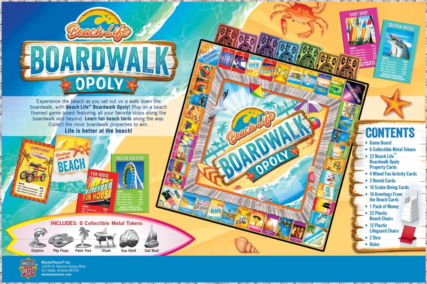 MasterPieces Opoly Board Games - Coca-Cola Opoly - Officially Licensed Board Games for Adults & Families