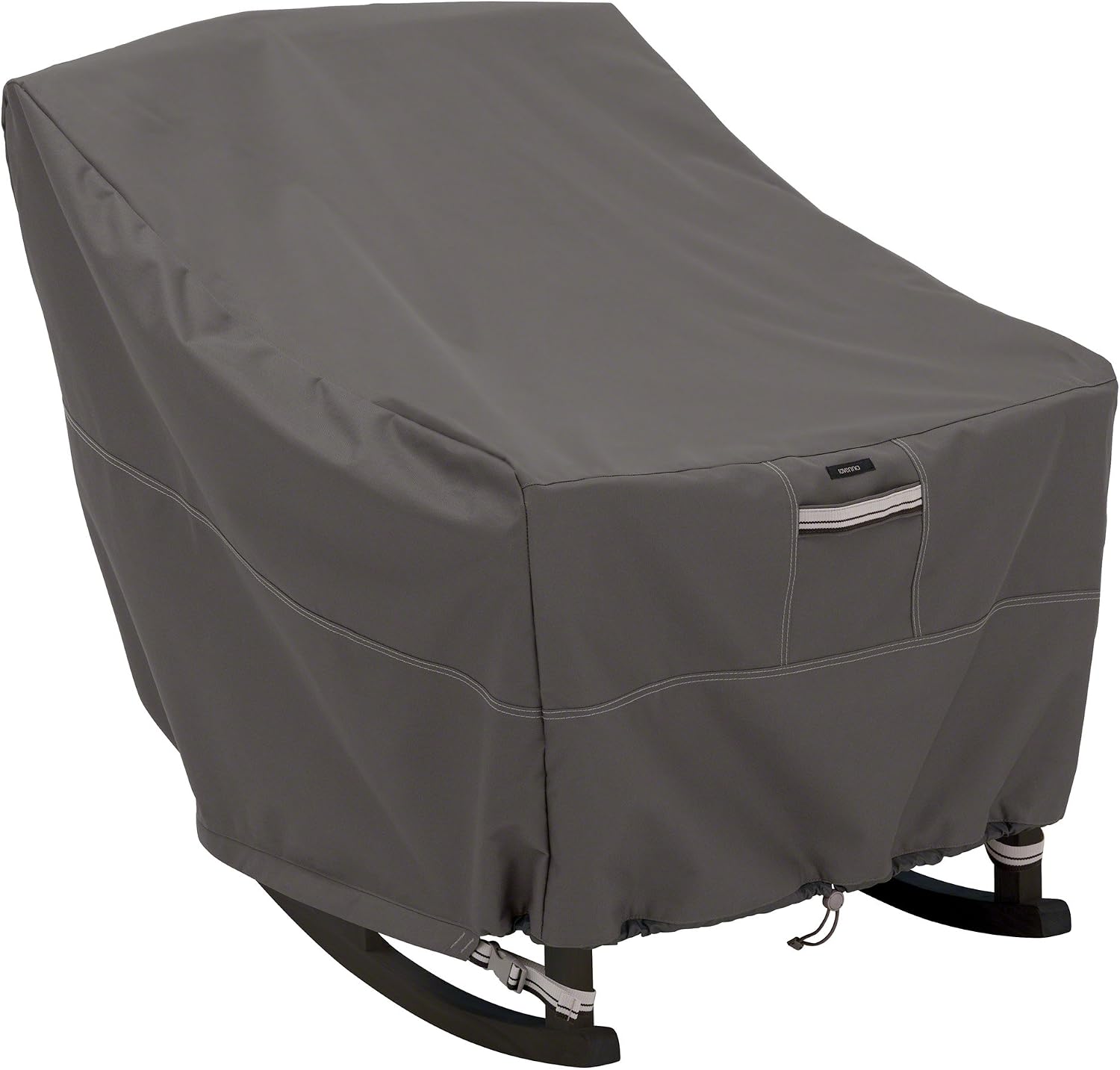 Classic Accessories Ravenna Water-Resistant 27.5 Inch Patio Rocking Chair Cover, Patio Furniture Covers Taupe