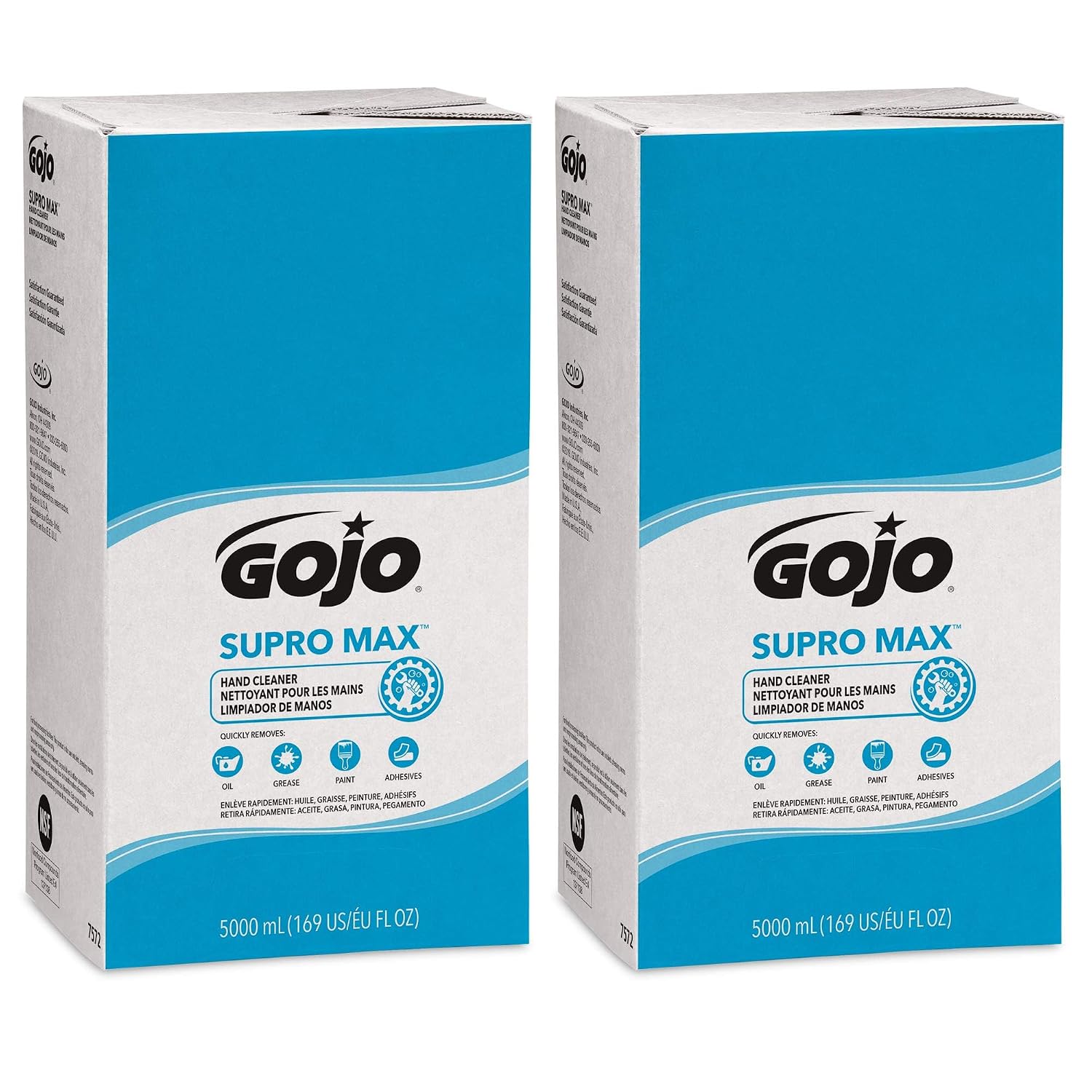 GOJO PRO TDX Supro Max Hand Cleaner Refill, Citrus, 4ct x 2000 mL-7272-04 | Citrus Scent Hand Cleaner and PRO TDX Push-Style Dispenser (7272-04)