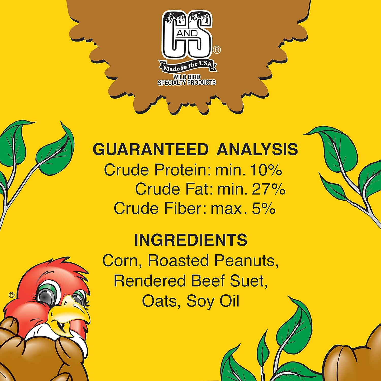 C&S CS12553 11.75 Oz Hot Pepper Delight Wild Bird No Melt Suet Dough