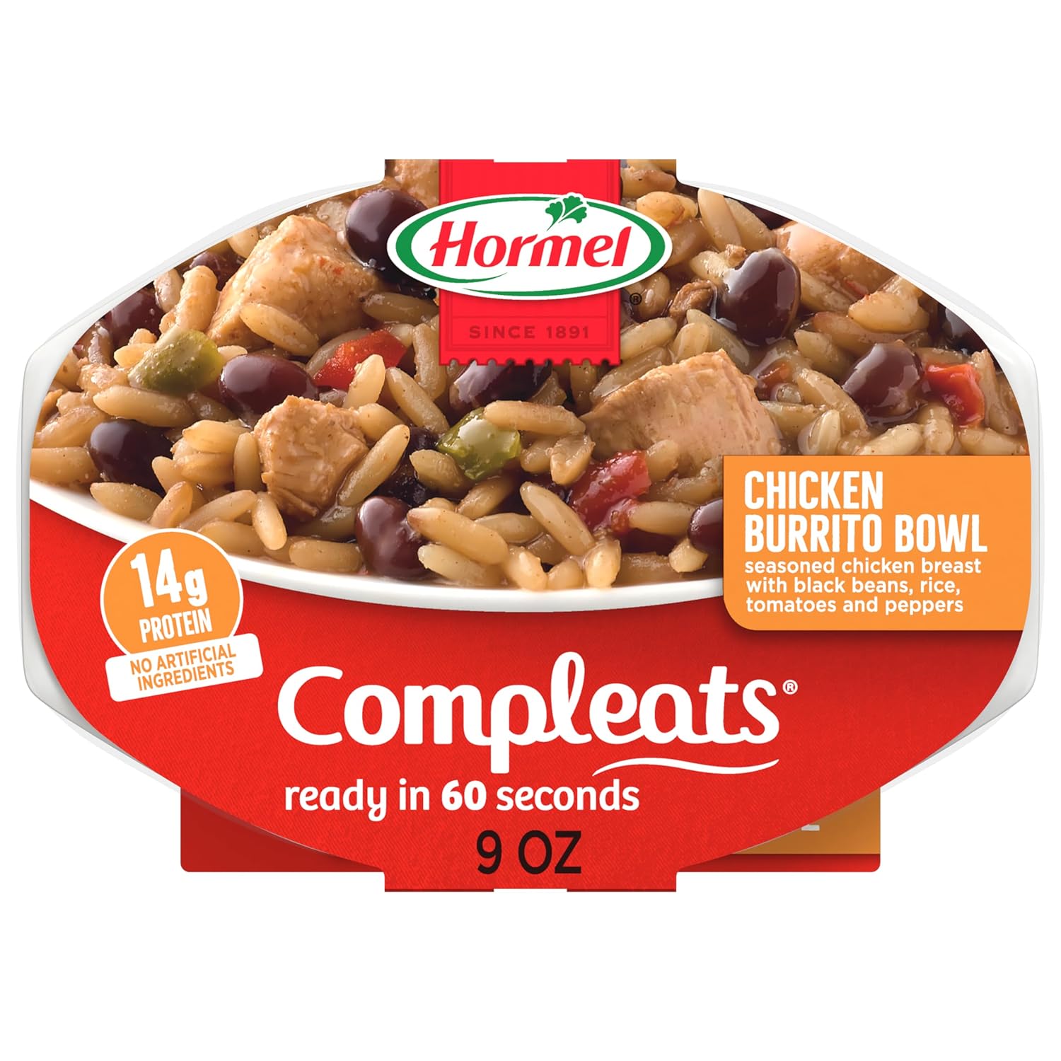 HORMEL COMPLEATS Chicken Alfredo Microwave Tray, 10 oz. (6 Pack)