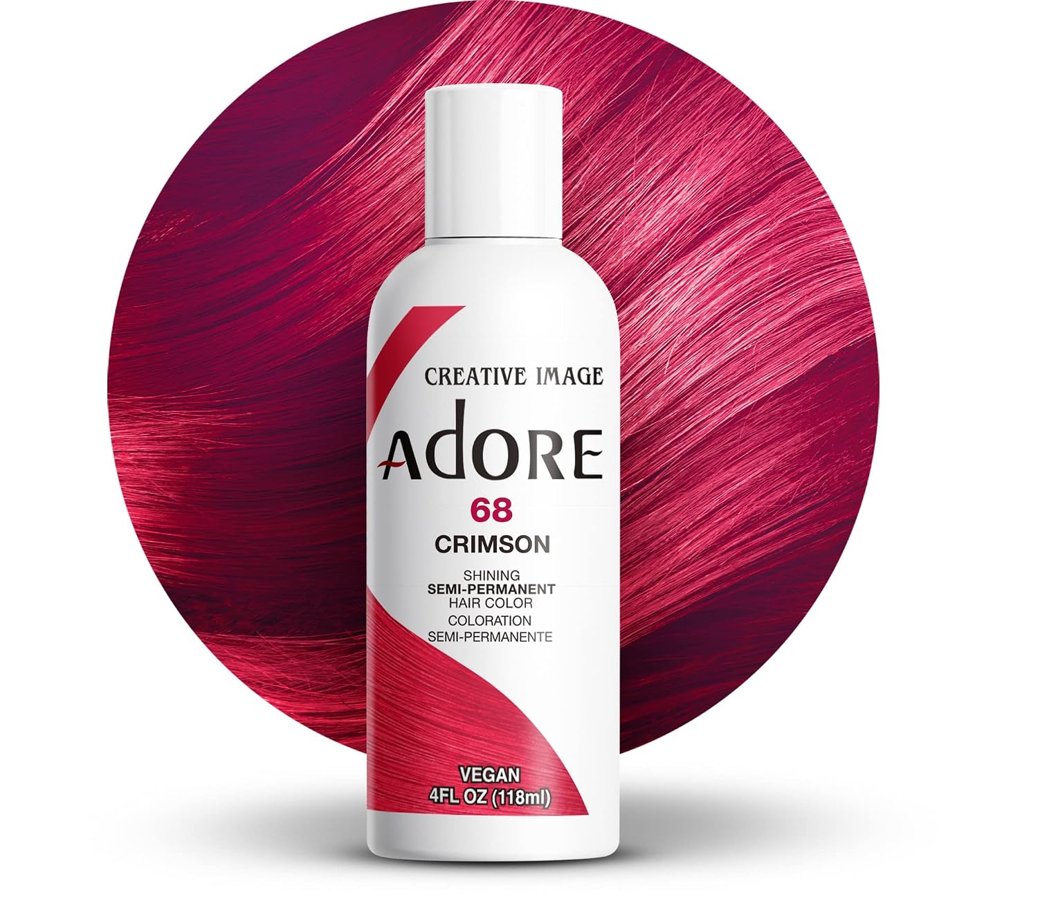 Adore Semi Permanent Hair Color, 107 Mocha, 4 Fl Oz | Vegan & Cruelty-Free Brown Hair Dye | No Ammonia, No Peroxide, No Alcohol