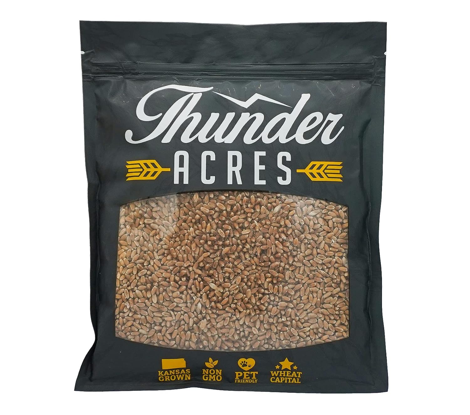 Thunder Acres Wheat Seed, Glysophate Free, Non GMO, Wheatgrass, Hard Red Winter Wheat Berries (10 lbs.)