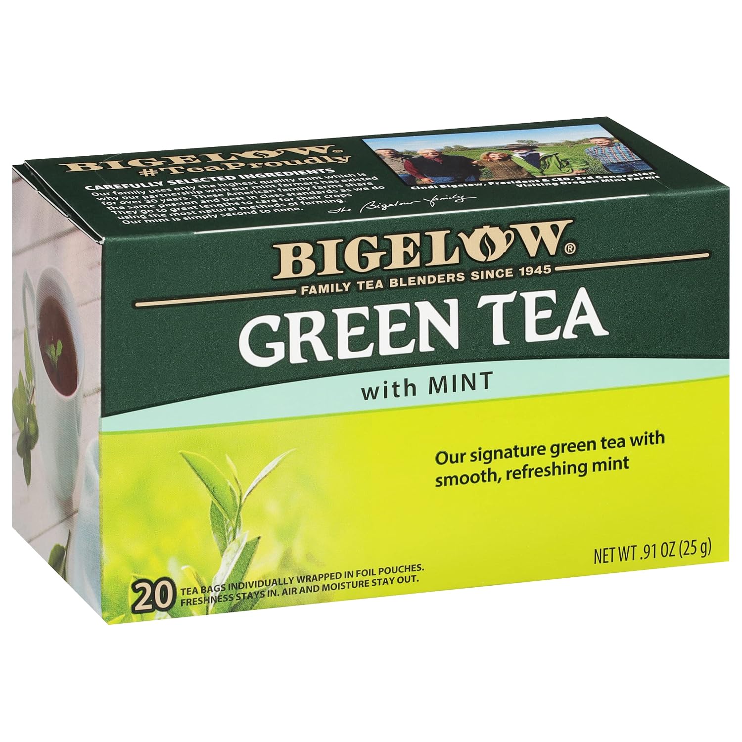 Bigelow Tea Classic Green Tea Bags, 40 Count (Pack of 6)