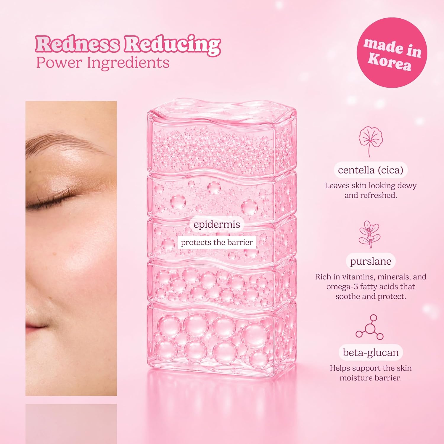 ESW Beauty Strawberries & Cream Soothing Face Mask, Korean Skin Care 1 Pack