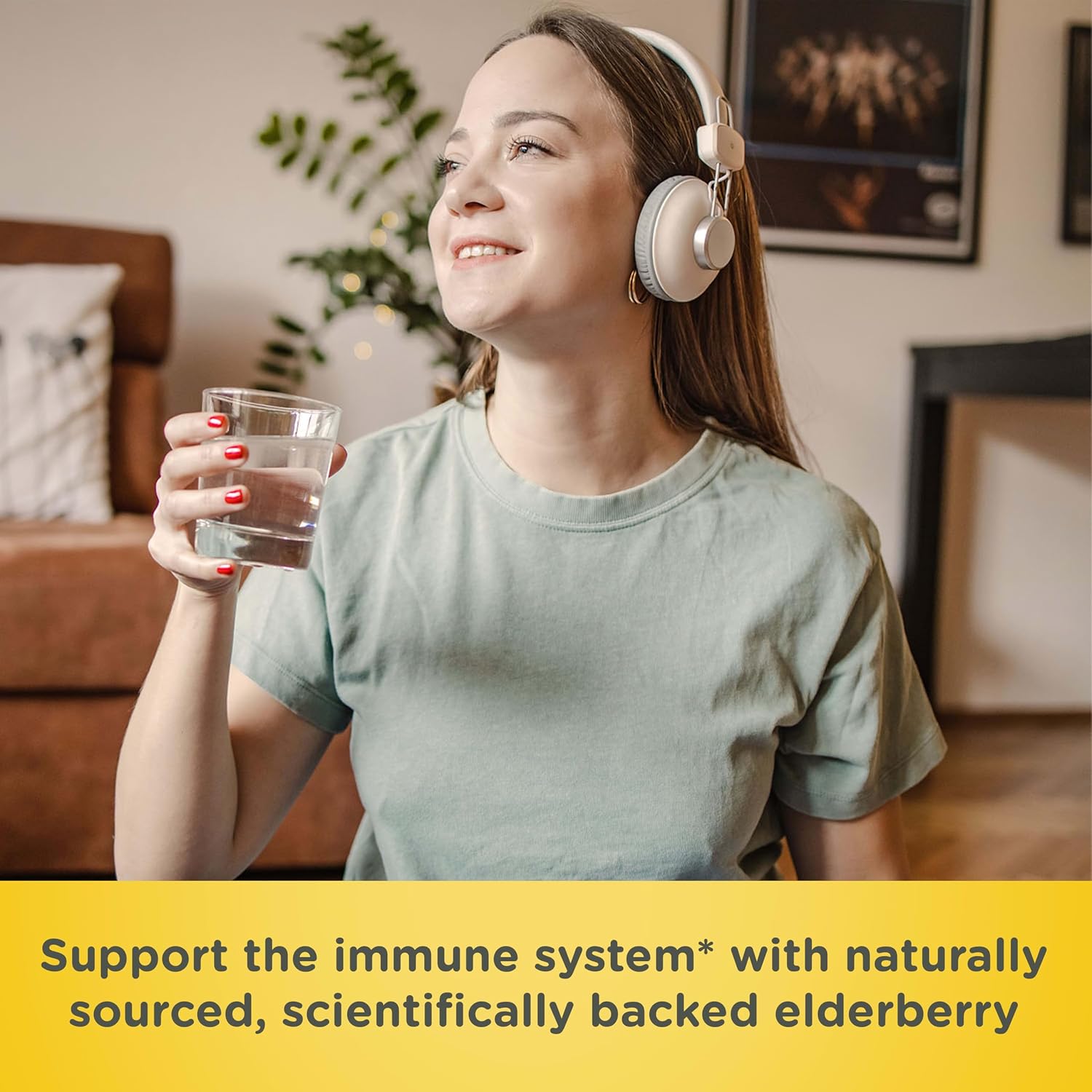 Zarbee's Kids Elderberry Immune Support Gummies, 60 ct | For Kids Ages 12+ Years, Real Elderberry, Vitamins A, C, D3, E & Zinc, No Artificial Sweeteners or HFCS