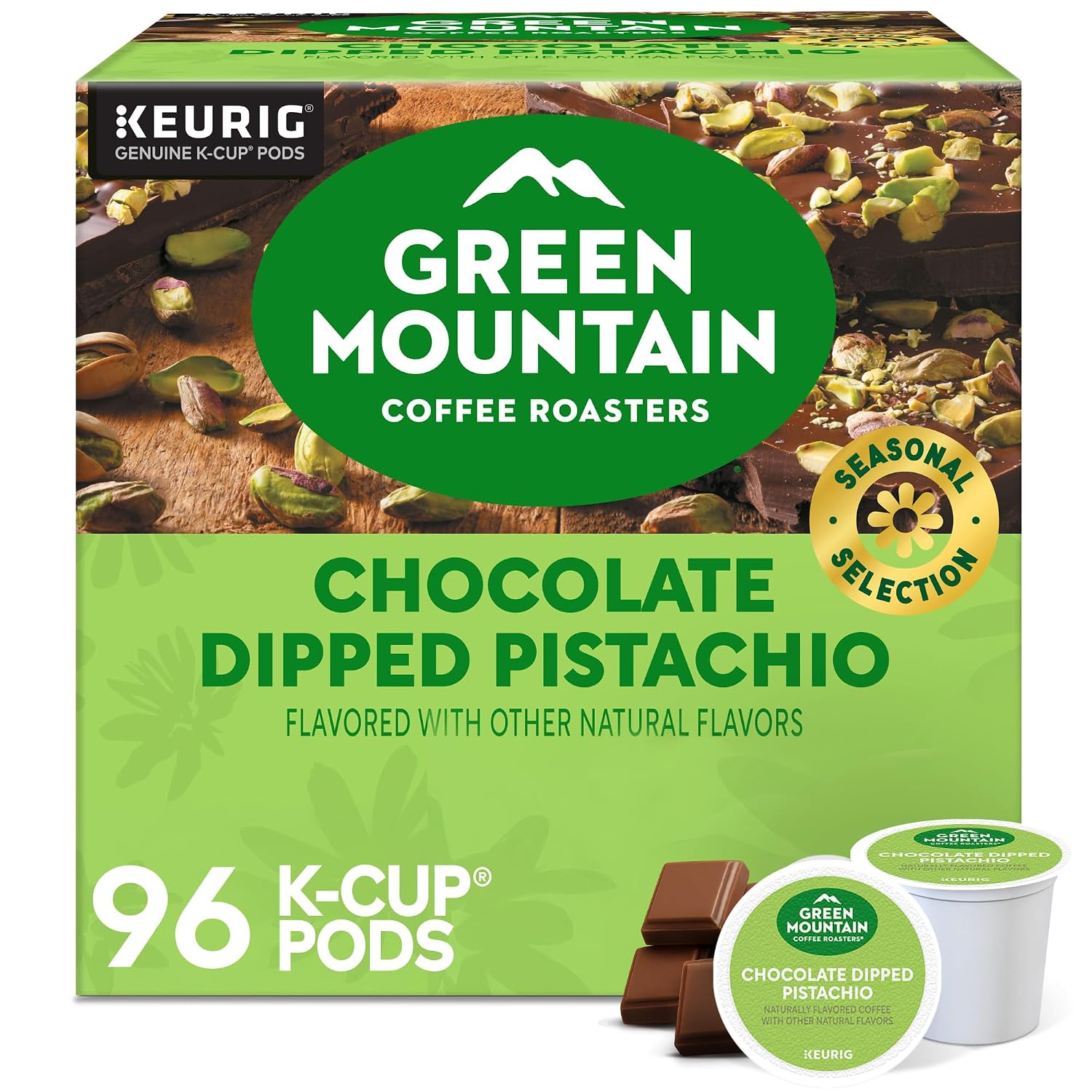 Green Mountain Coffee Roasters Island Coconut, Single-Serve Keurig K-Cup Pod, Flavored Light Roast Coffee, 24 Count (Pack of 1)