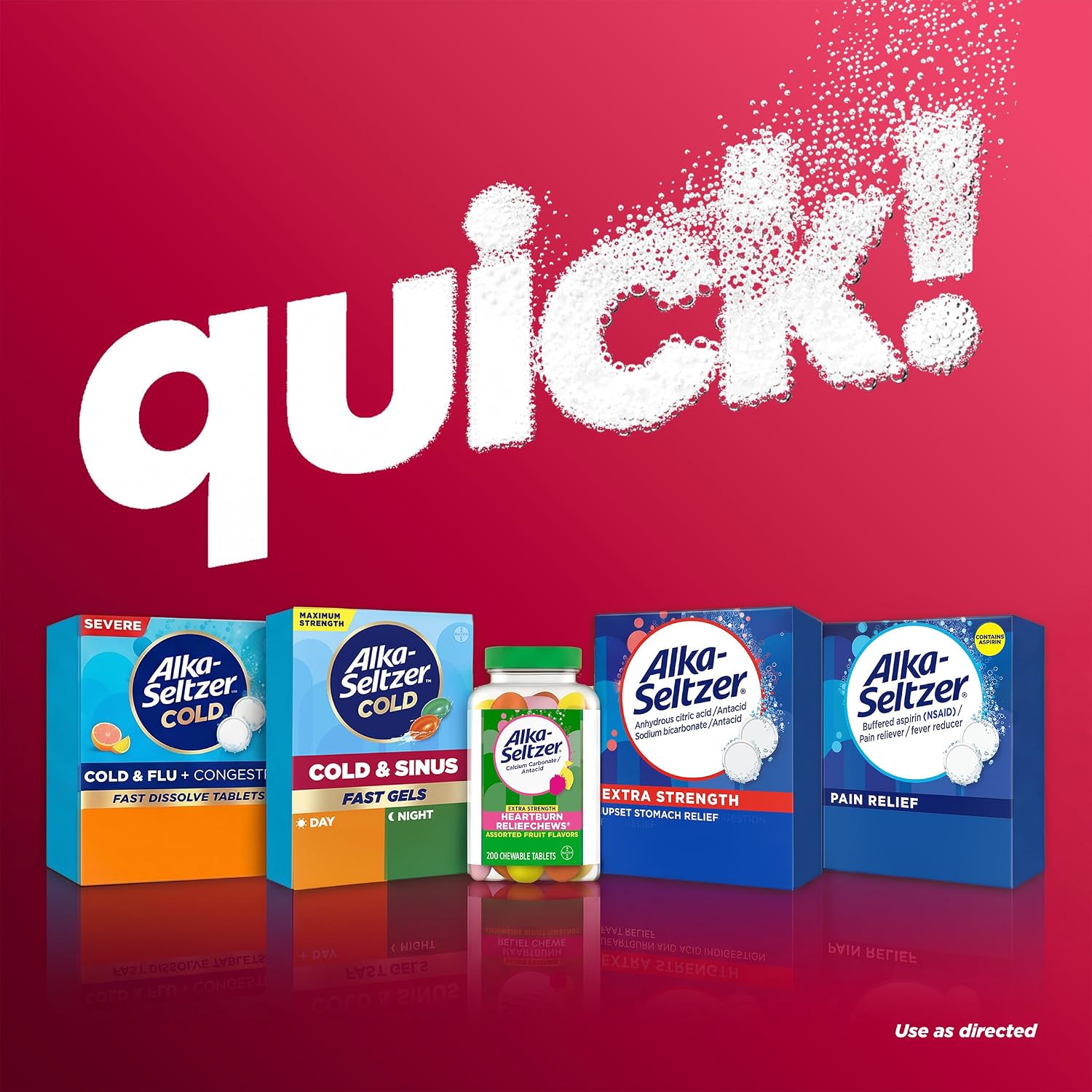 Alka-Seltzer Cold, Cold & Sinus Max Strength Fast Gels, Cold Medicine, Multi-Symptom Relief, Body Aches and Pains, Sinus Pressure, Congestion Relief