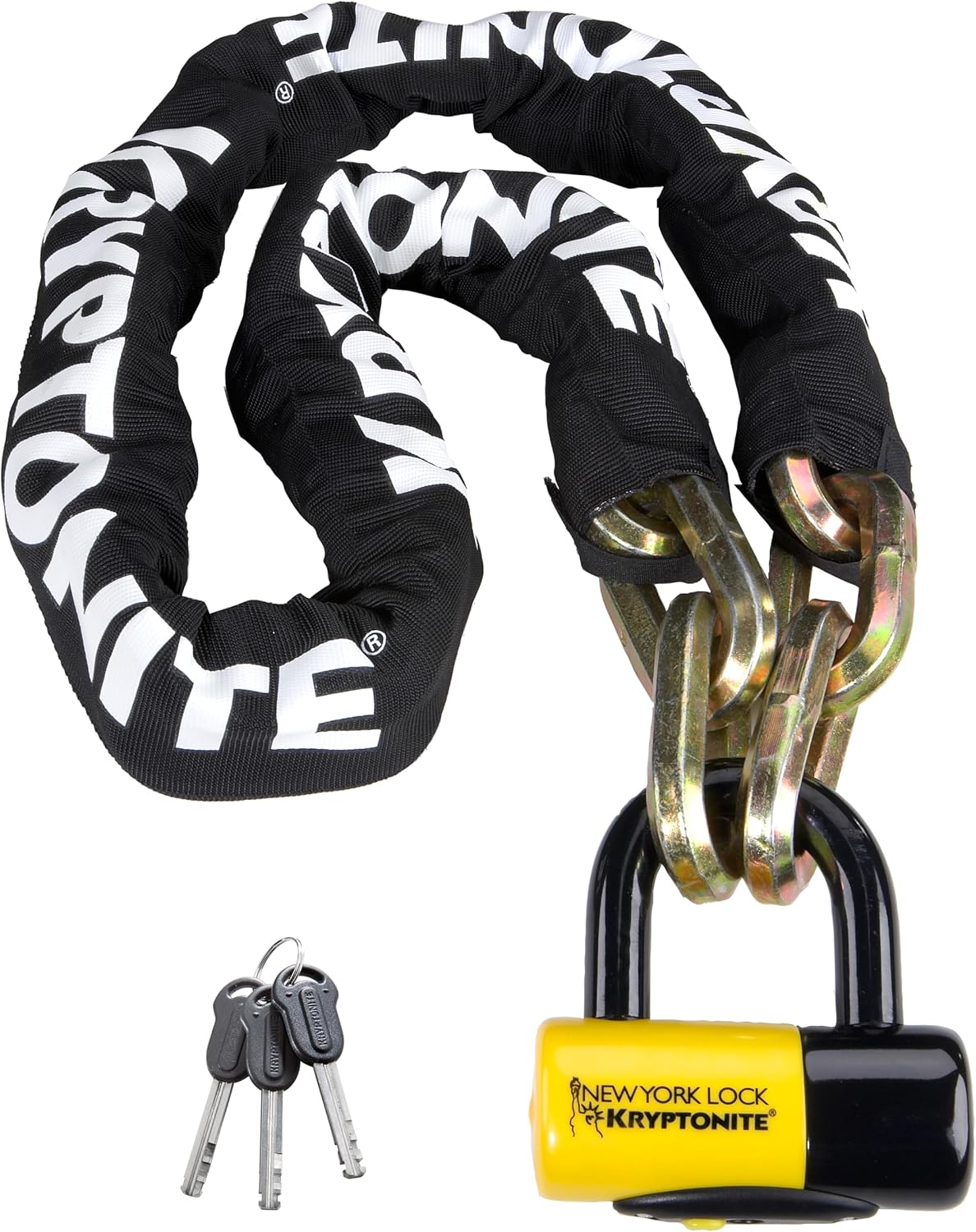 Kryptonite New York Fahgettaboudit Chain 1415 & New York Disc Lock