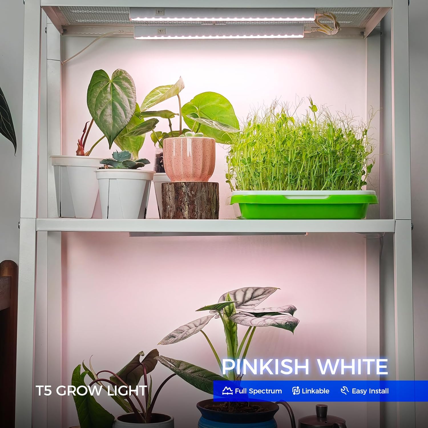 Barrina T5 Grow Lights for Indoor Plants, Full Spectrum, 2FT, 8 Packs