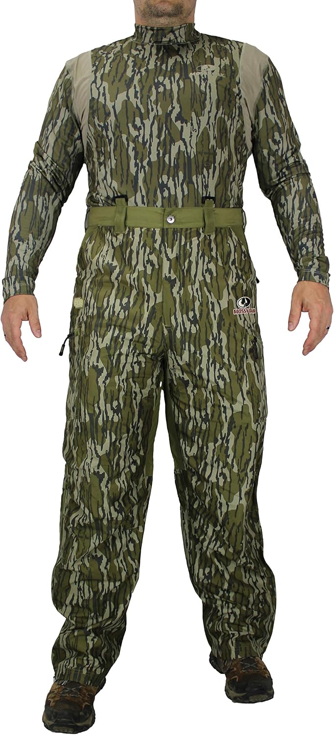 Piedmont Waterproof Convertible Camo Hunting Bib Pant (MO Bottomland, S)