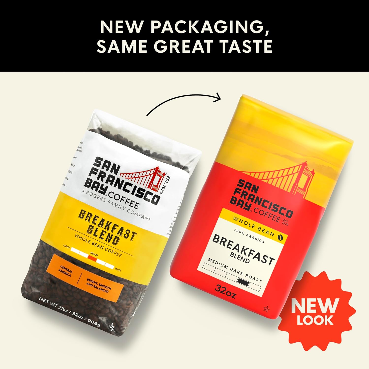 San Francisco Bay Coffee French Roast Whole Bean Coffee, 2 lb bag