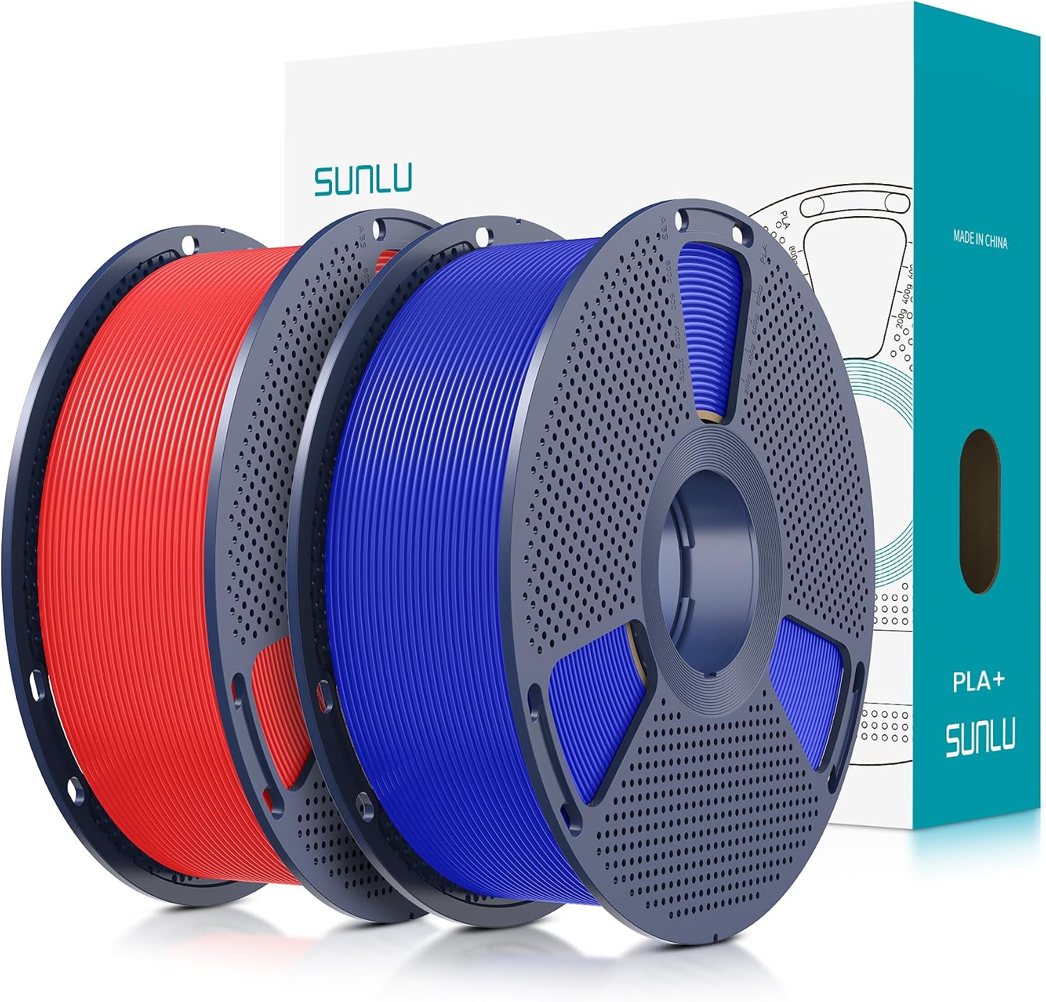 SUNLU PLA Plus Filament 1.75mm White 1KG