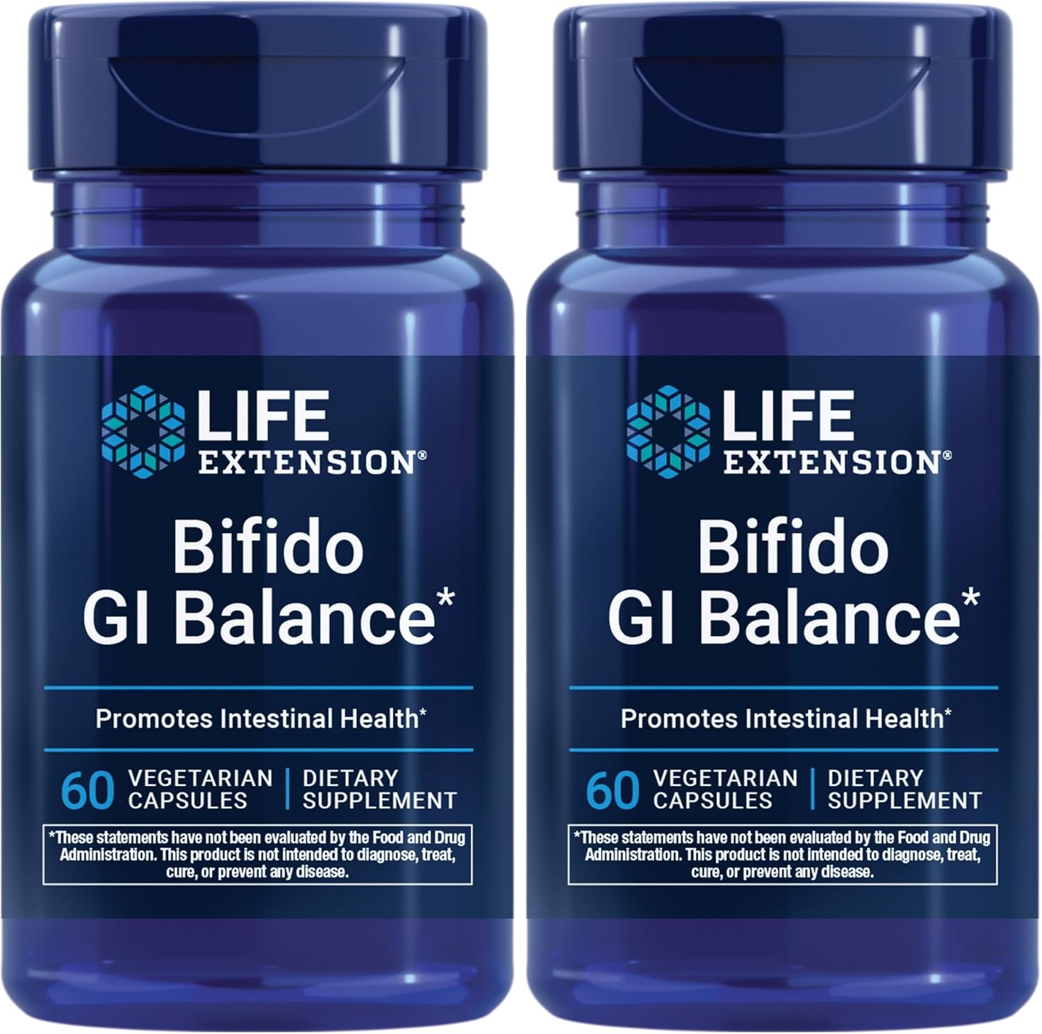 Life Extension Bifido GI Balance, probiotics, Bifidobacterium longum BB536® (2 Billion CFU), Support Healthy Gut & Digestive Health, Gluten-Free, Non-GMO, Vegetarian, 60 Capsules | Bifidobacterium Longum BB536 Provides 2 Billion CFU to Support Gut & Dige…