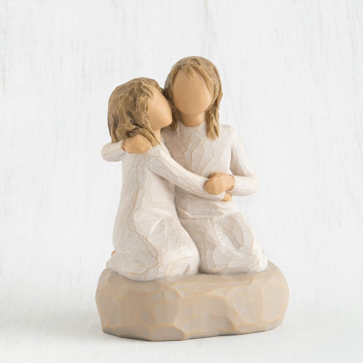 Willow Tree We are Three, Sculpted Hand-Painted Figure, Darker Skin | Cast from a Susan Lordi Original Carving, Celebrates Close Bonds, Meaningful Relationships, Thoughtful Keepsake Gift Idea