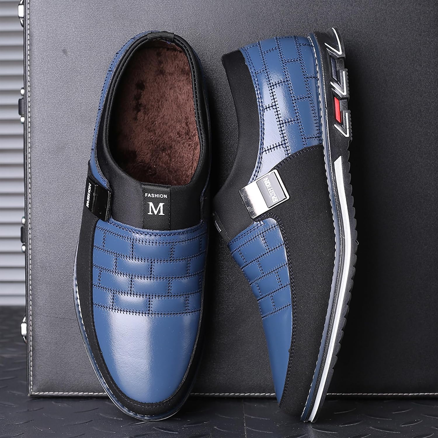 COSIDRAM Mens Casual Shoes Dress Sneakers Loafers Comfort Walking Shoes | Lightweight slip-on for hassle-free wear. Cloud-like comfort, sock-friendly fit for daily & semi-formal occasions.