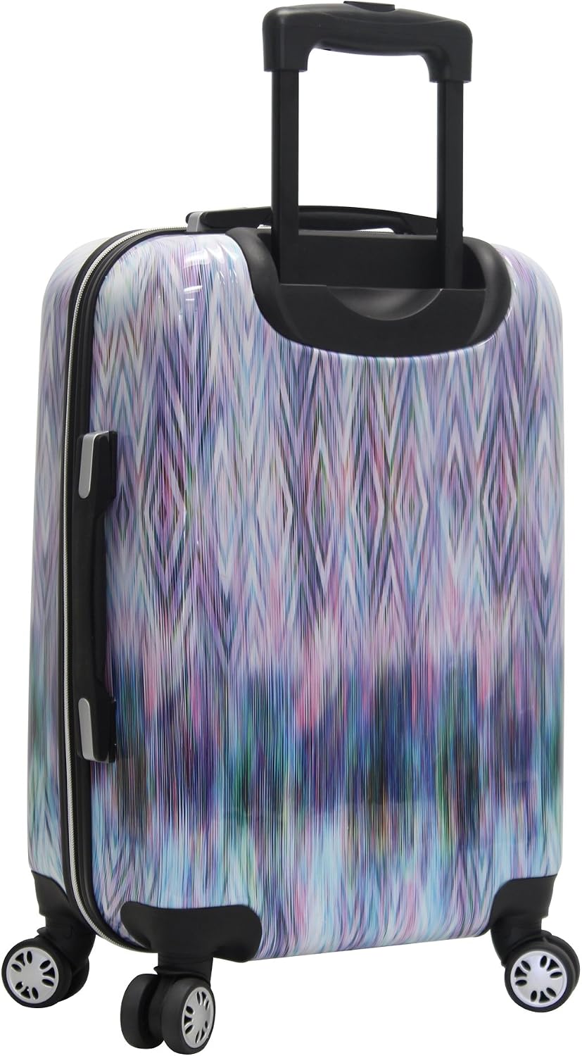 Steve Madden Luggage Collection - 3 Piece Hardside Lightweight Spinner Suitcase Set - Travel Set includes 20 Inch Carry On, 24 inch and 28 Inch Checked Suitcases (Diamond)