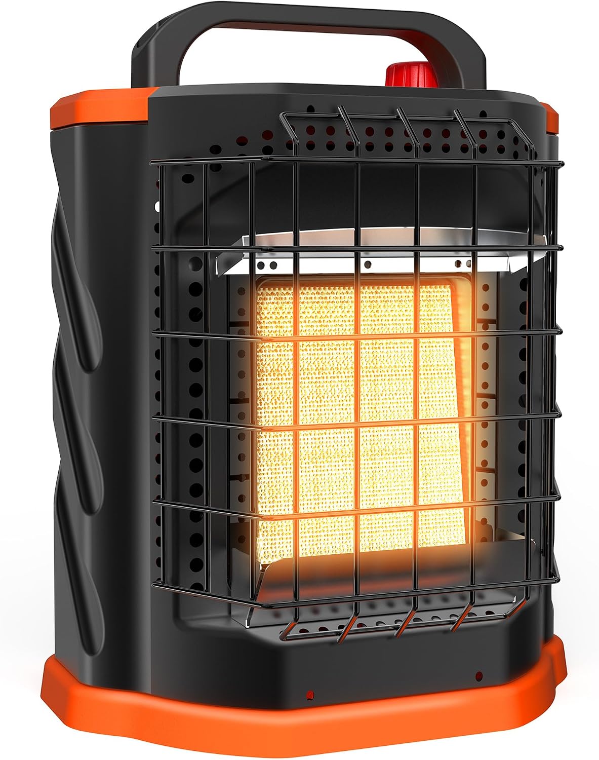 Fitfirst Portable Propane Heater - 9000 BTU Outdoor Tent Heater for Camping, 2 Heat Settings & Tip-Over/ODS Protection, Essential for Patio, RV