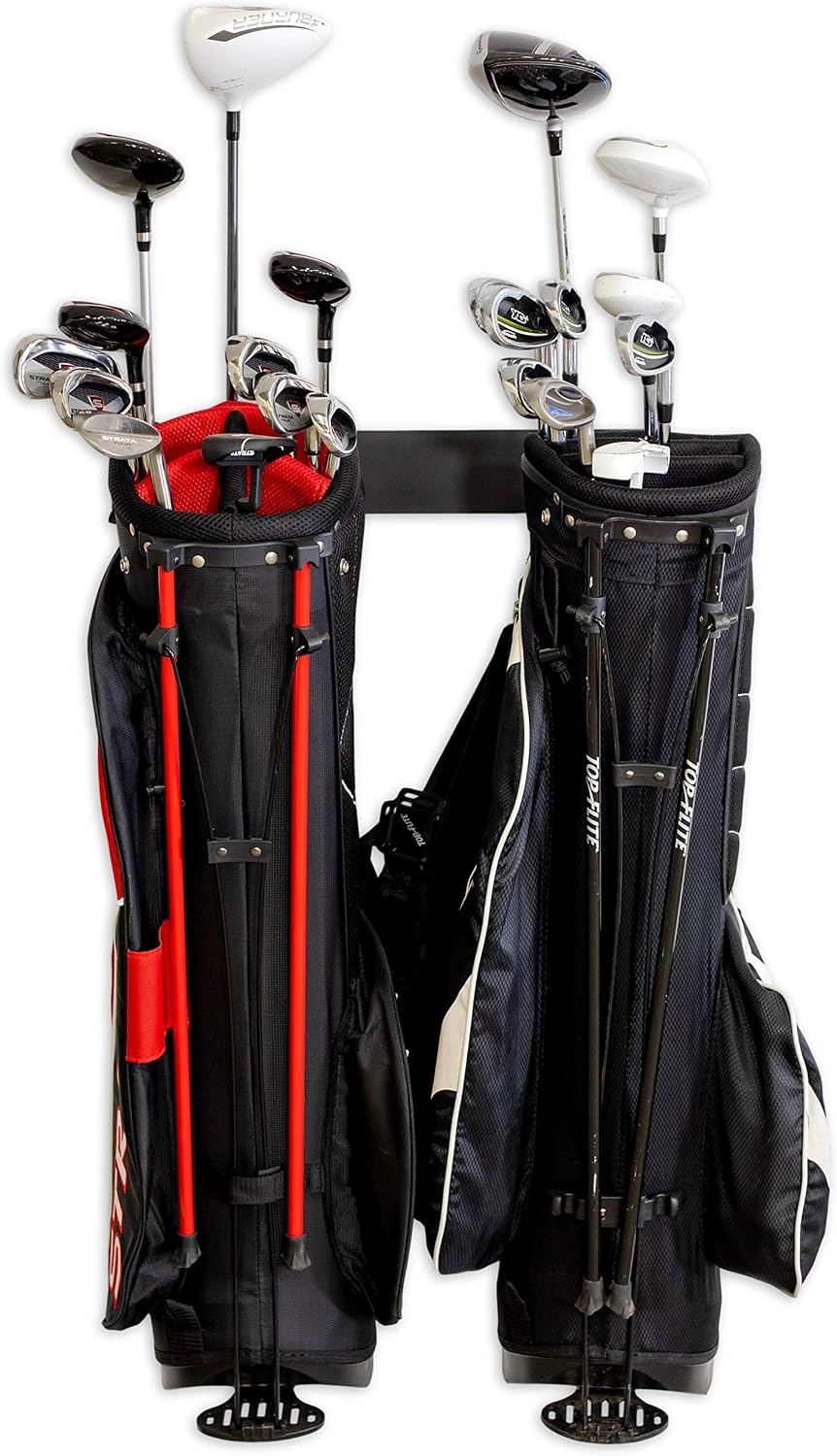 StoreYourBoard BLAT 4 Golf Bag Wall Mount | Home & Garage Storage Hooks | Golf Bag Holder | Heavy-Duty Wall Mount Organizer for Golf Bags & Accessories