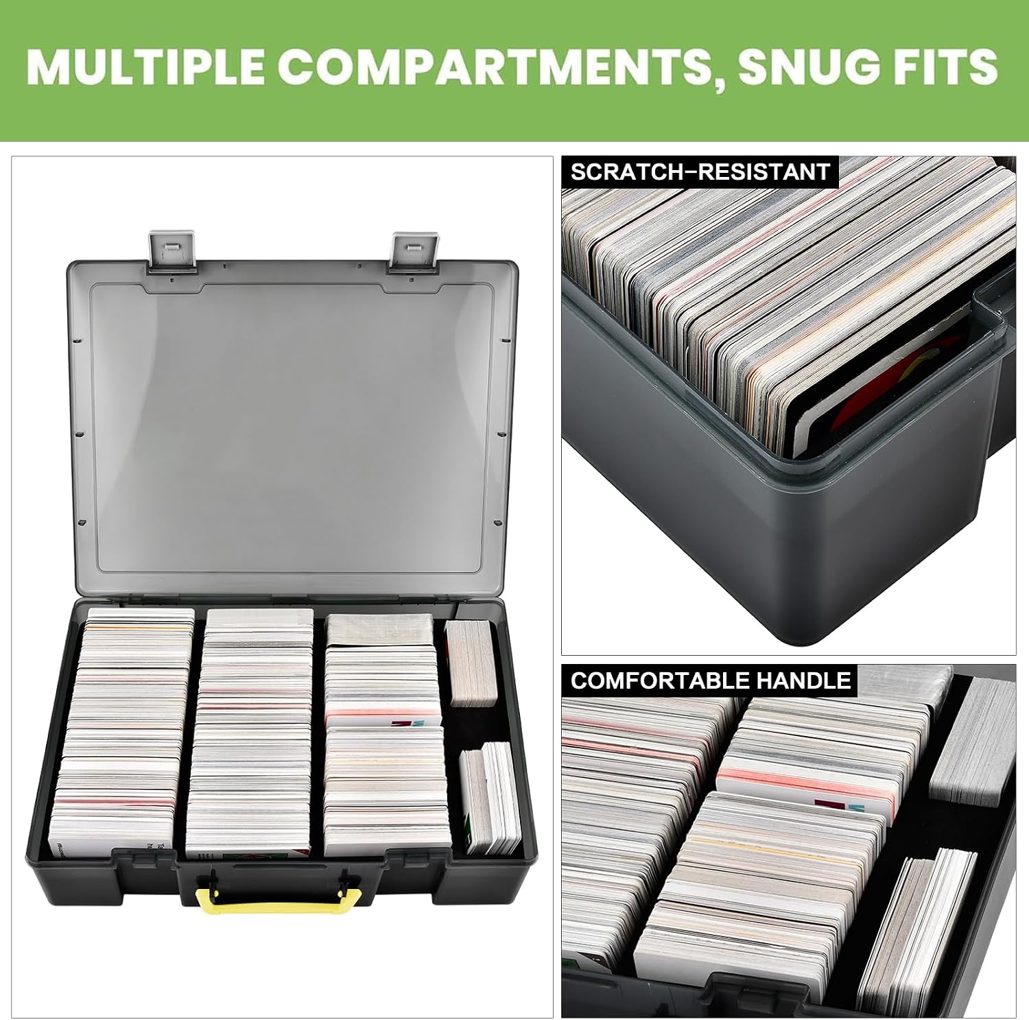 ALKOO 2200+ Trading Card Storage Box for MTG/for CAH, for Sports/Game Cards