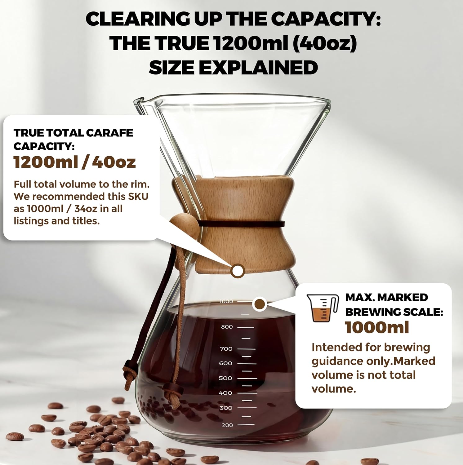 AGOGO Pour Over Coffee Maker Set, 34oz Classic Style, 304 Stainless Filter | Barista kit for home kitchen, Cafe, Camping & Office; 20oz-40oz Classic, Slim, Diamond styles; Includes brush & towel.