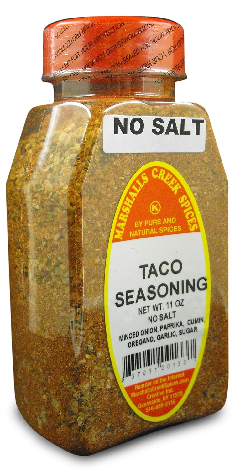Marshall’s Creek Spices Taco No Salt Seasoning, New Size, 11 Ounce