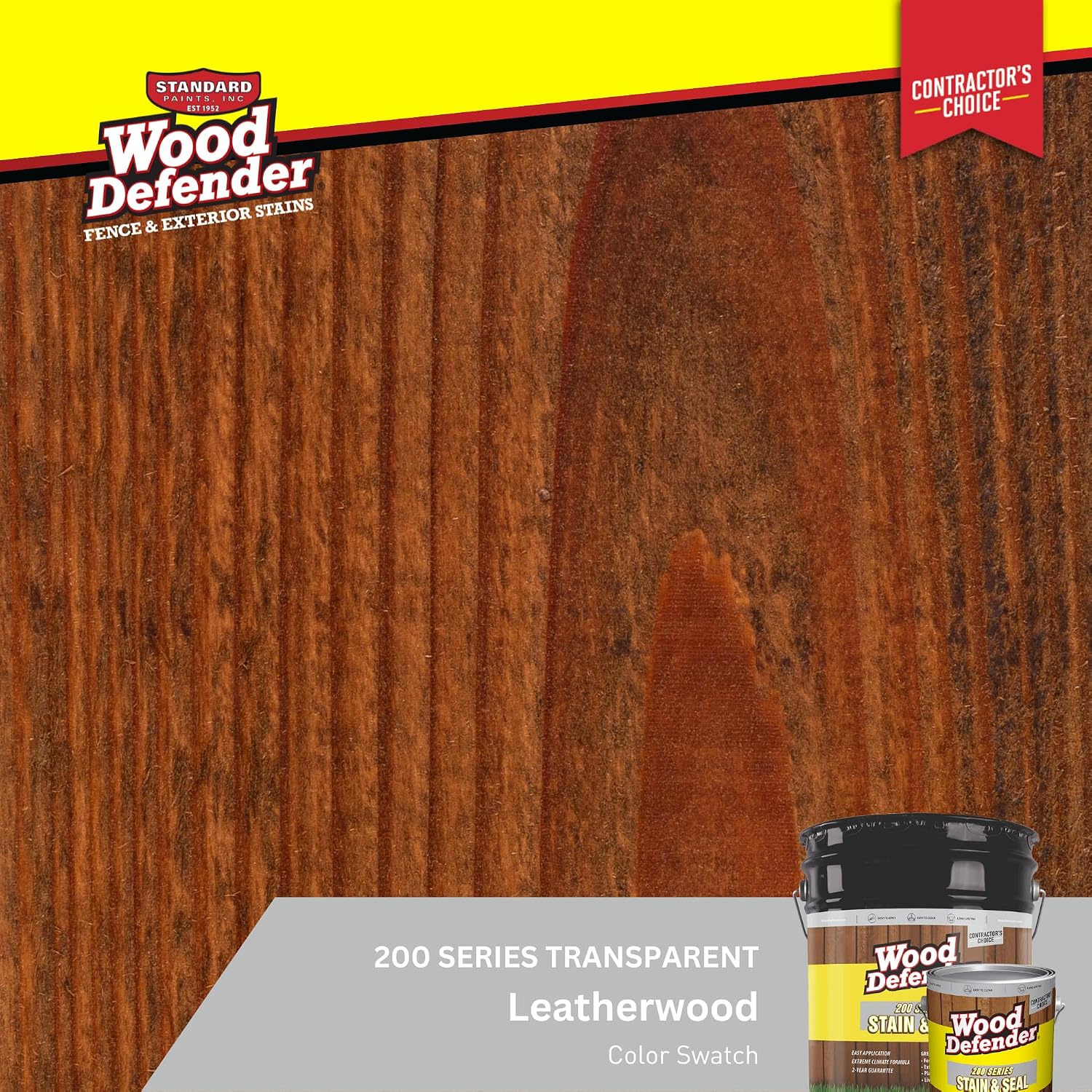 Wood Defender 200 Series Leatherwood Transparent Stain & Sealer 5-Gallon