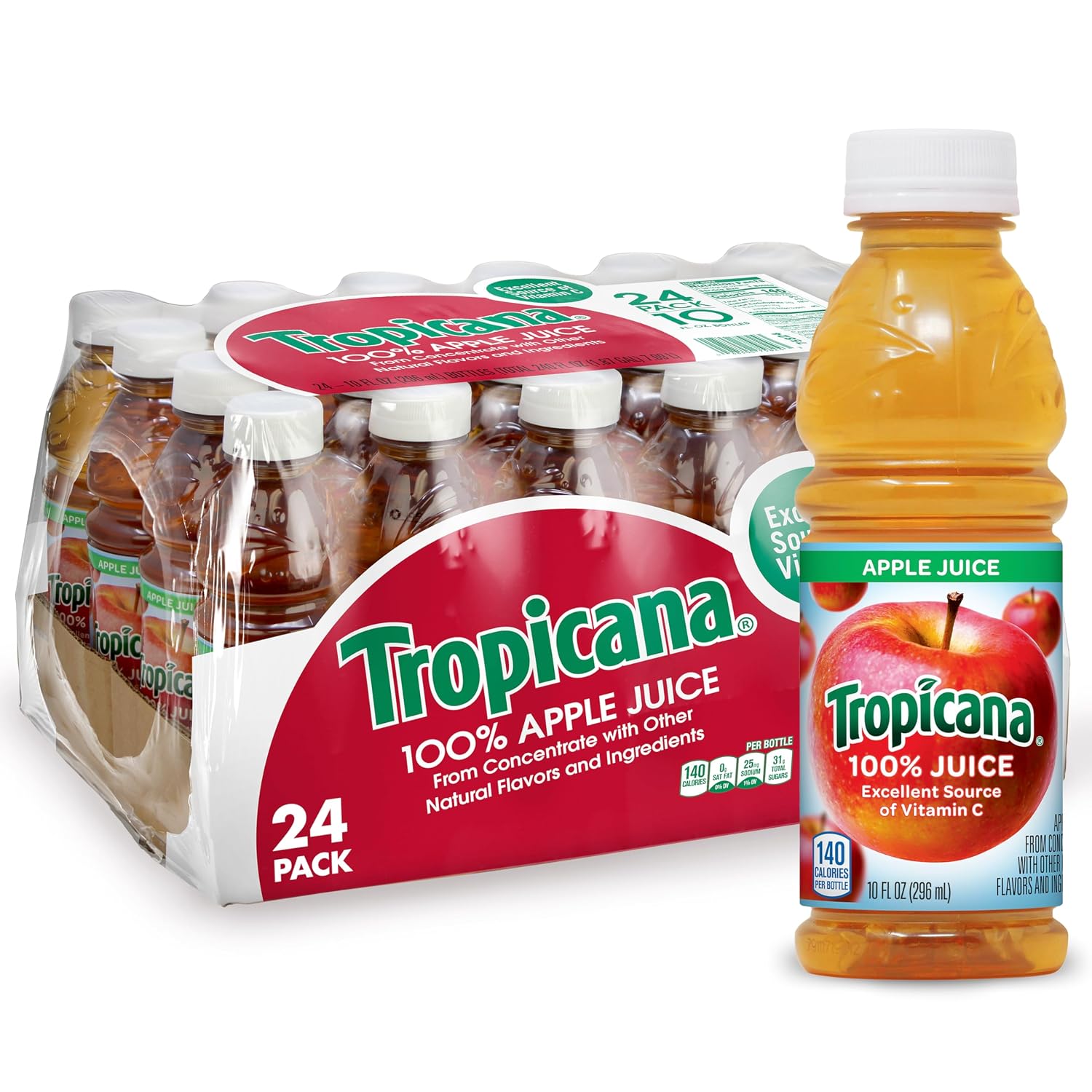 Tropicana Pineapple Peach Mango 100% Juice, 24-pack, 10 fl oz bottles