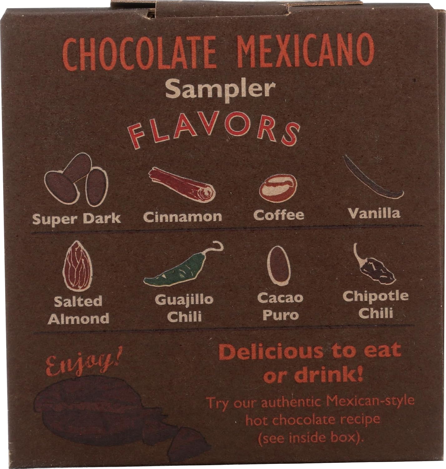 Taza Chocolate Organic Mexicano Disc Stone Ground, Variety Pack, 1.35 Ounce (8 Count), Vegan | Vegan, Dairy Free, Gluten Free, Organic Stone Ground Dark Chocolate Disc, 1.35 Ounce