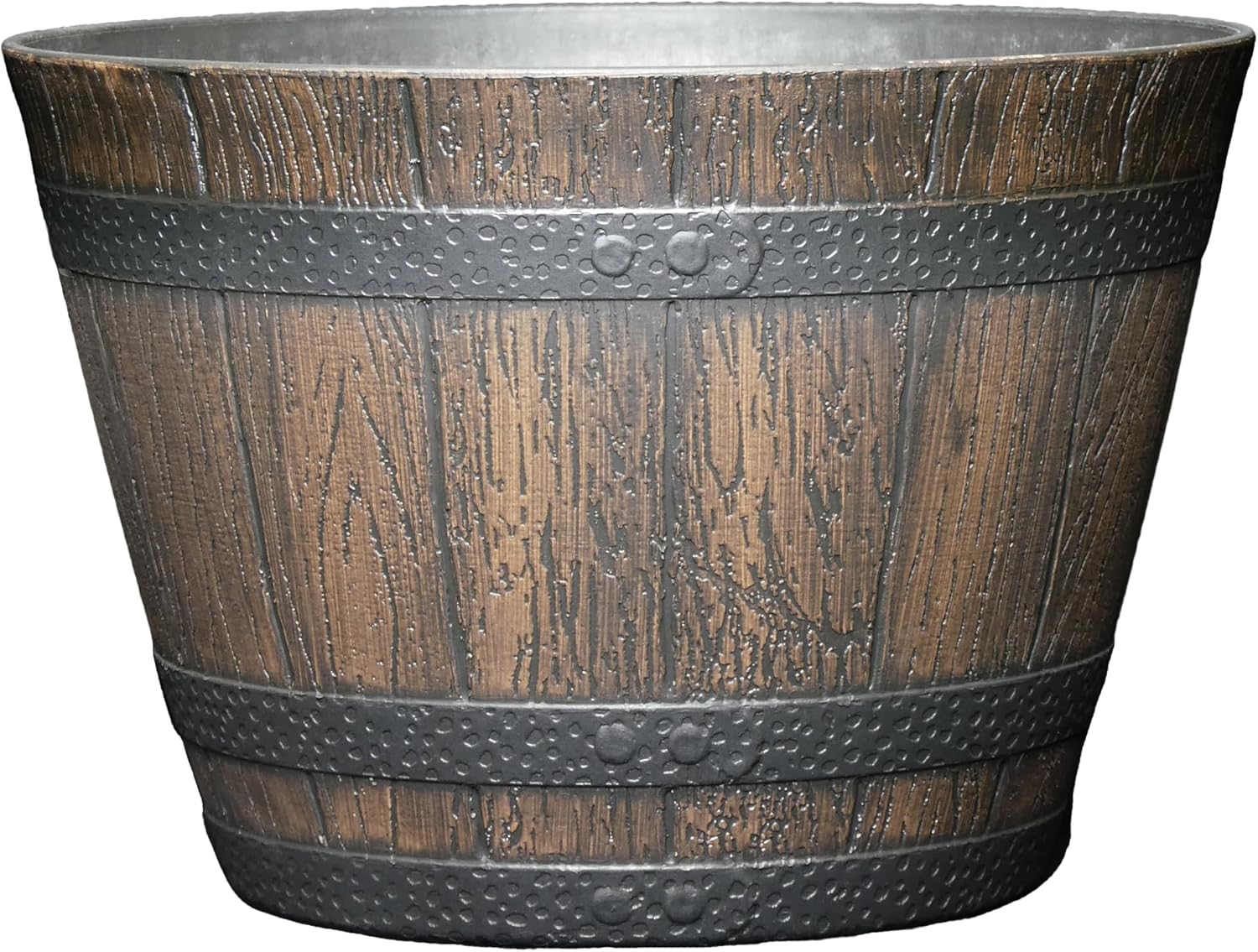 20.5" Jameson Whiskey Barrel with Drainage in Kentucky Walnut