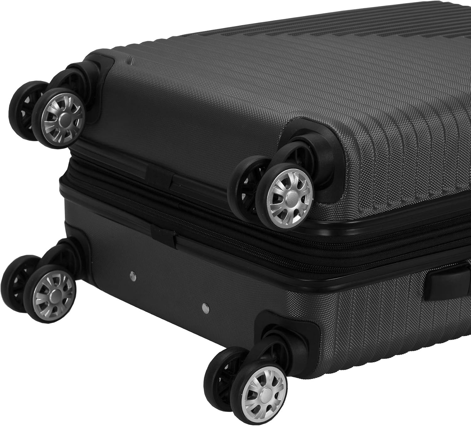 Rockland Star Trail Hardside 2 Piece Expandable Spinner Wheel Luggage Set, (20"/24"/28"), Champagne