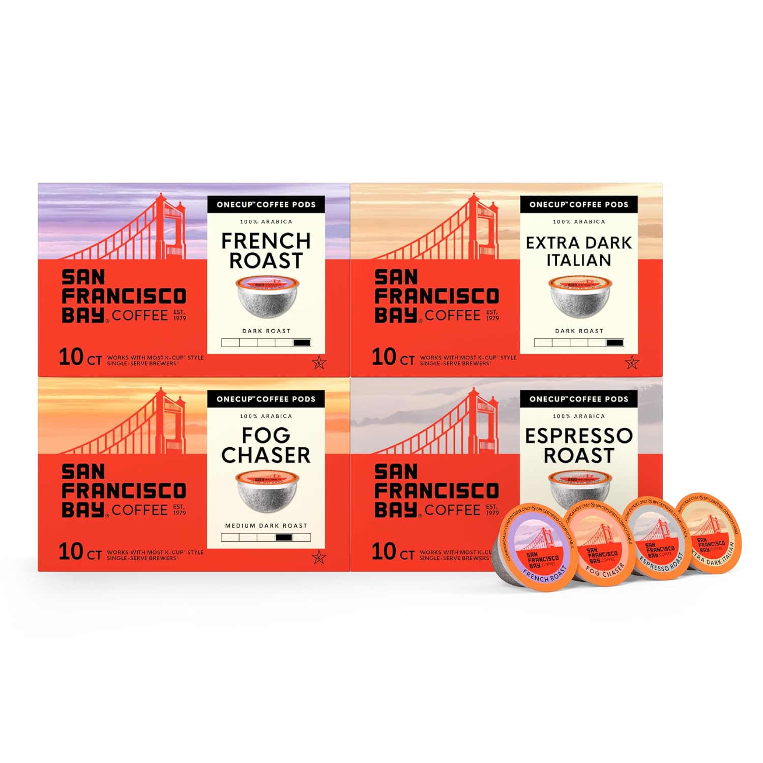 San Francisco Bay French Roast K-Cup Compatible Coffee Pods, 36 ct