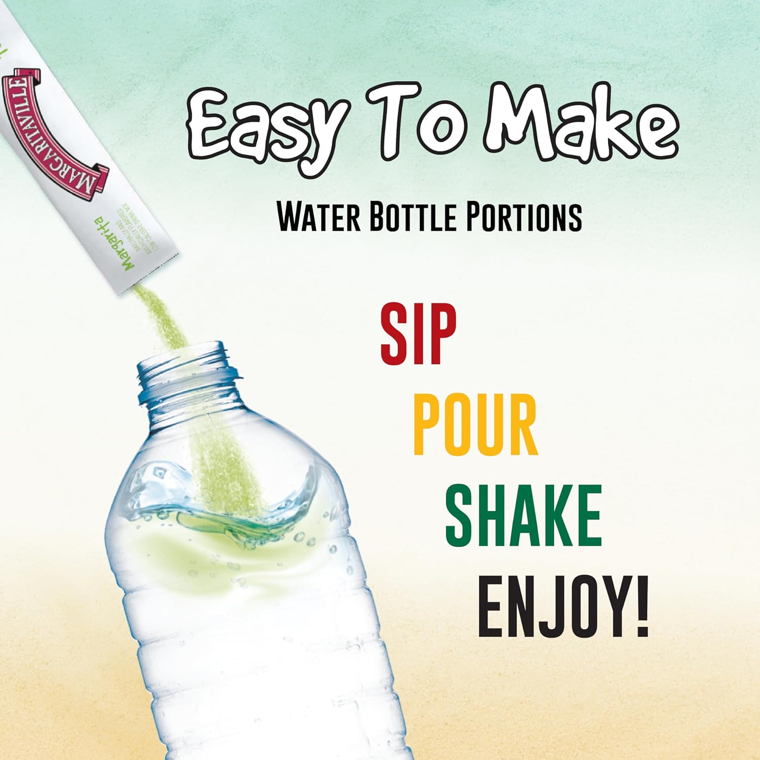 Singles To Go! Margaritaville Water Drink Mix, Pina Colada, 72 Packets