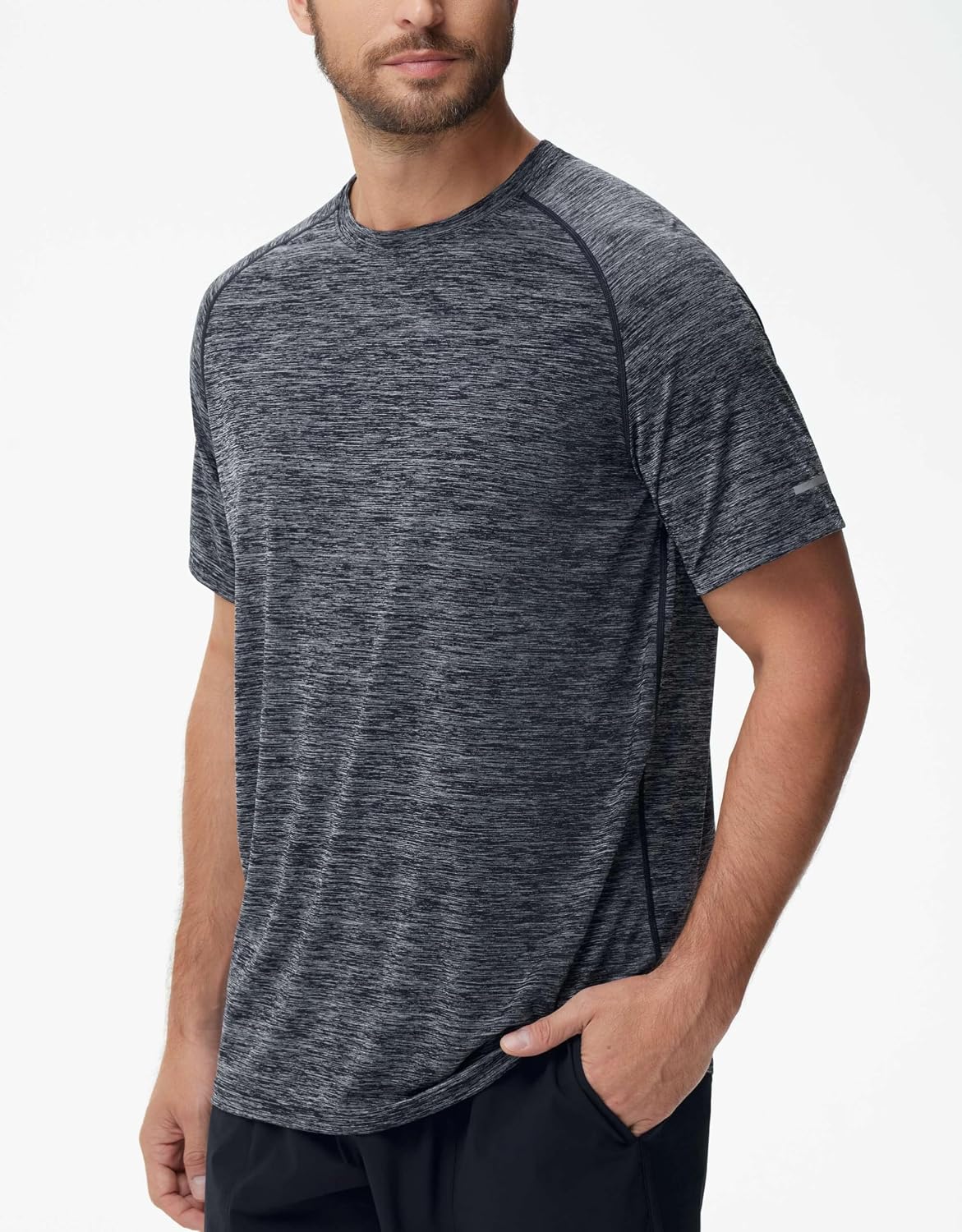 THE GYM PEOPLE Men's Cooling Running Shirts Ice Silk UPF 50+ Workout Tshirt