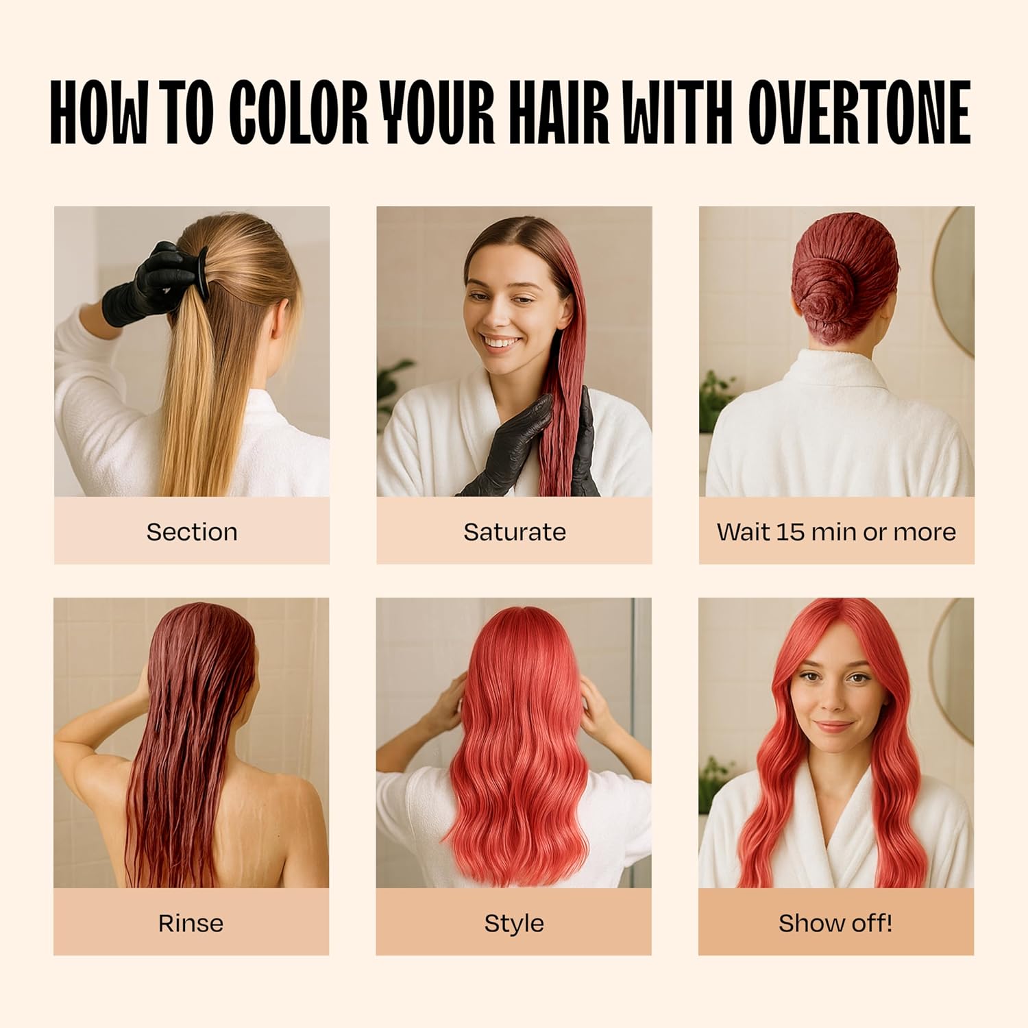 oVertone® Color Depositing Treatment Hair Mask, Desert Rose, 8 oz