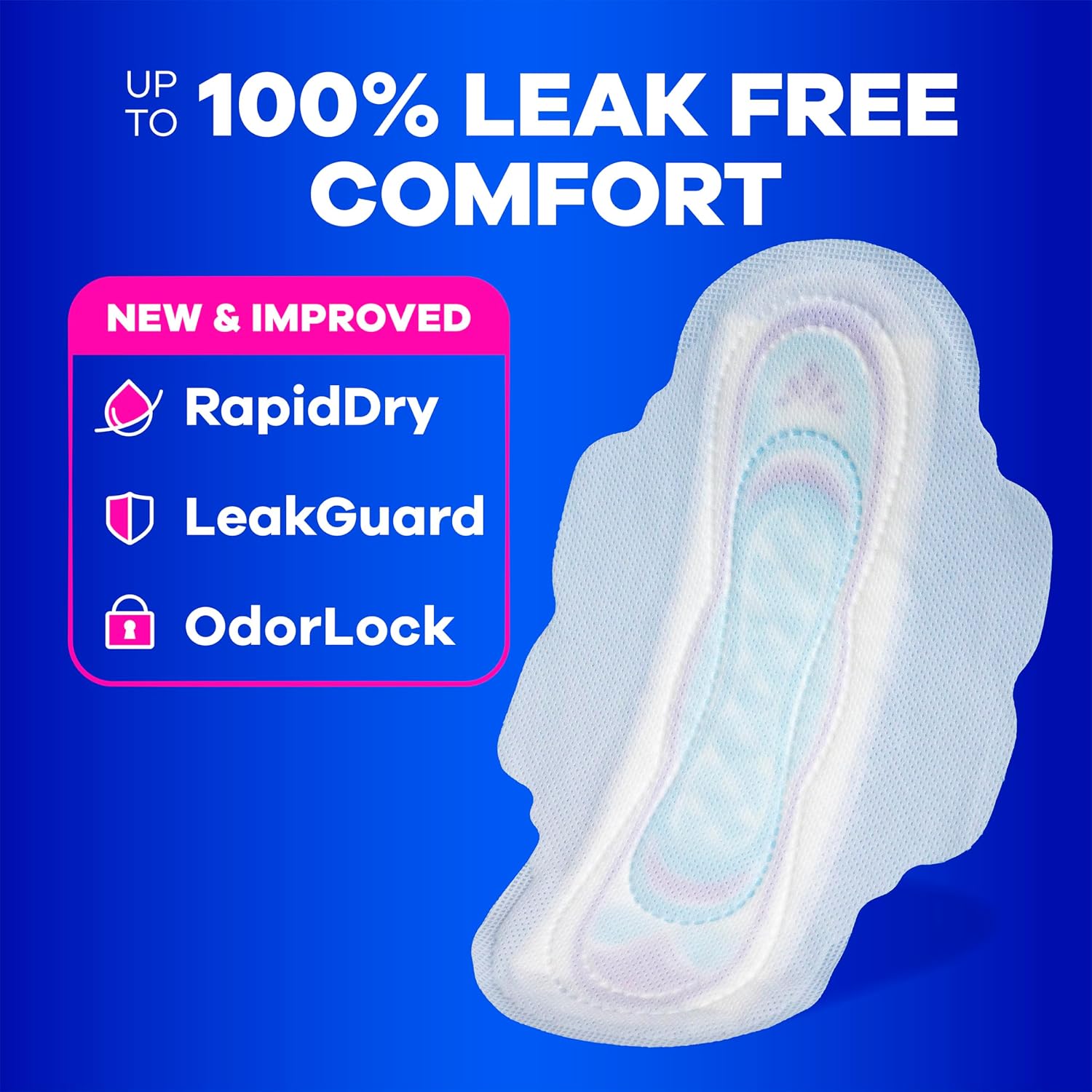 Always Ultra Thin Feminine Pads with Wings for Women, Size 3, Extra Long Super Absorbency, Unscented, Up to 100% Leak-Free Protection, 84 Count Total