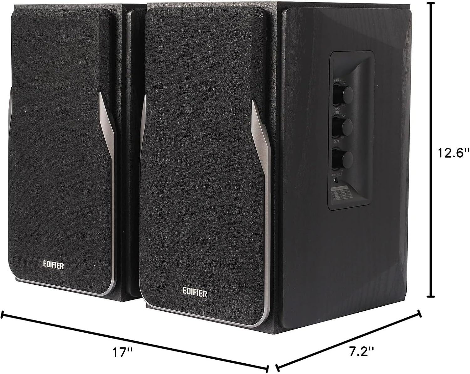 Edifier R1380DB Active Bluetooth Bookshelf Speakers - Optical/Coaxial Input - 2.0 Wireless Studio Monitor Speaker - 42W RMS (Black)