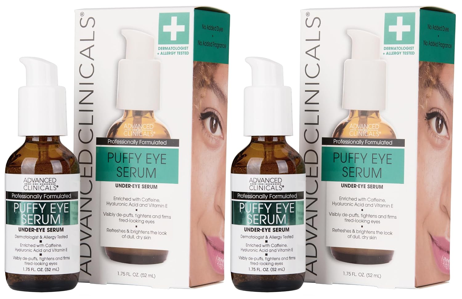 Advanced Clinicals Brightening Vitamin C Serum For Face With Glycolic Acid + Lactic Acid | Vitamin C Eye Serum Face Moisturizer For Improving Look Of Dark Spots & Uneven Complexion, 1.75 Fl Oz