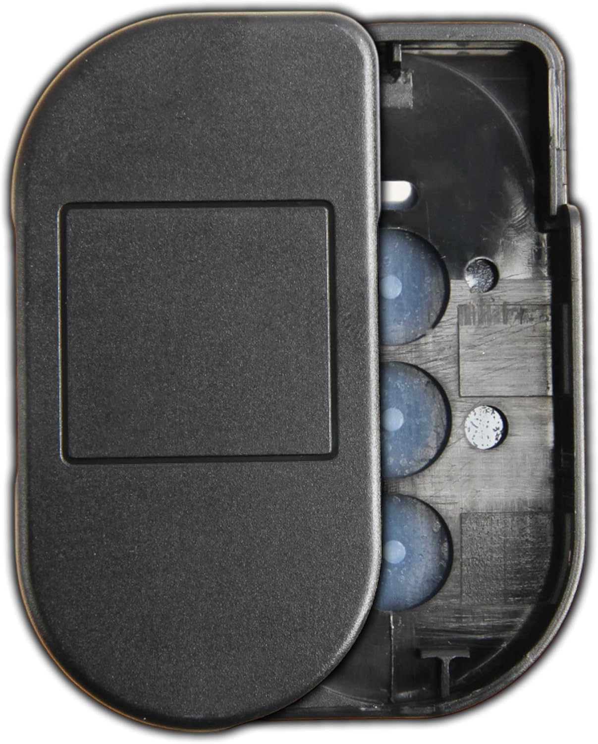 KeylessOption Keyless Entry Remote Control Car Key Fob Shell Button Pad Alarm Security Cover Lock Unlock Remote Start 3-Button Replacement for Viper (7146V)